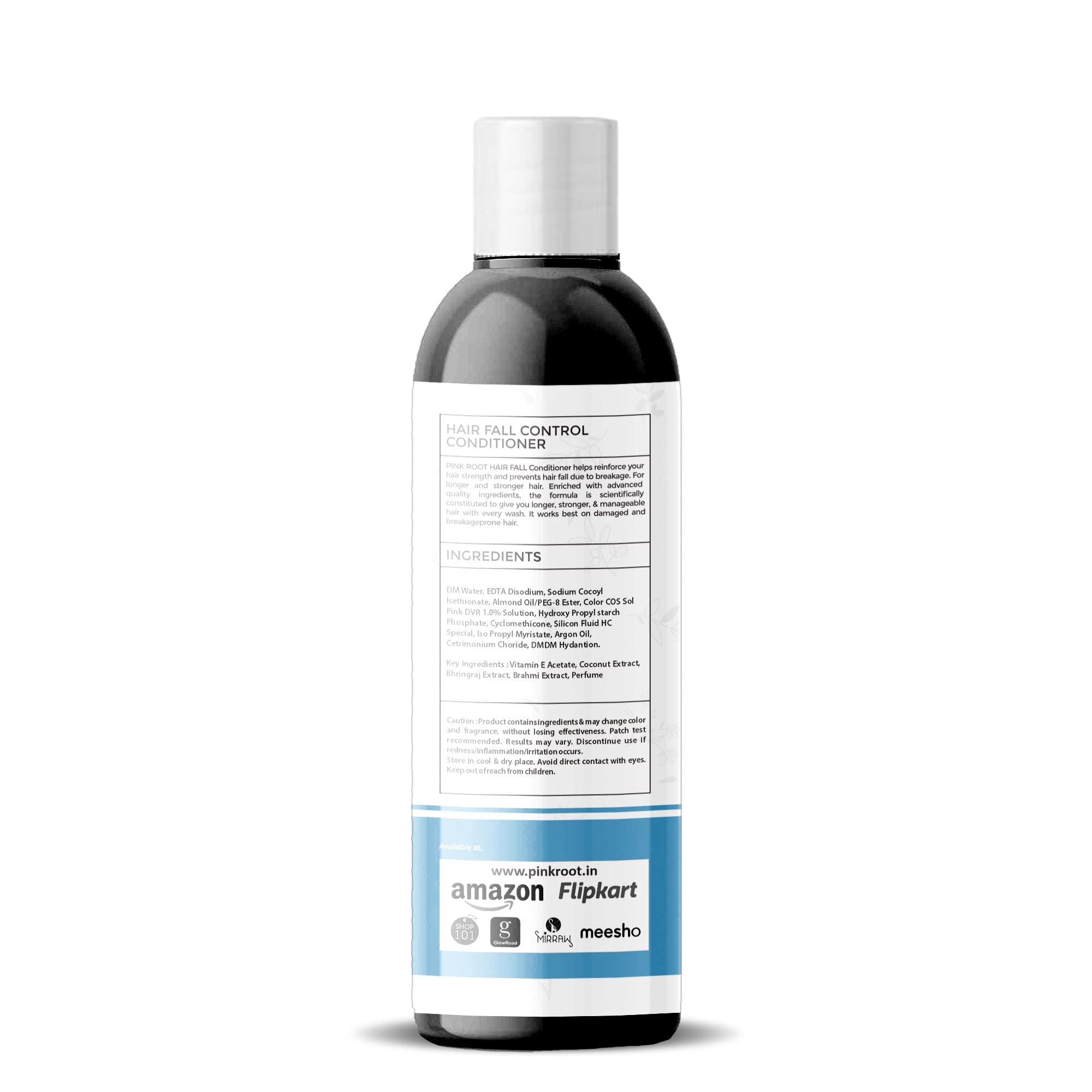 Pink Root Hair Fall Control Conditioner 250ml - Natural Hair Loss Treatment for All Hair Types | Strengthens & Nourishes Hair | Perfect for Daily Use & Damaged Hair Care