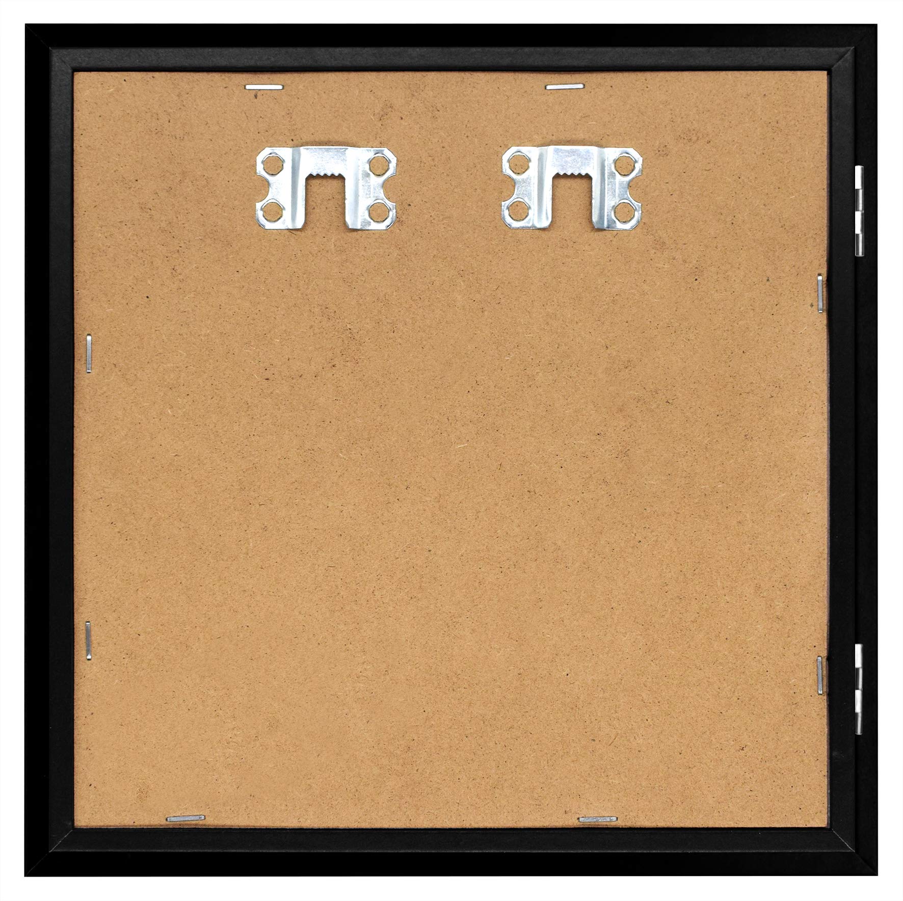 Golden State Art 8x8 Shadow Box Frame Display Case - 2 Inch Depth, Black (4 Pack) - Perfect for Collages, Collections, Mementos & Home Decor - Ideal for Wall Display, Photo Keepsakes, and DIY Craft Projects