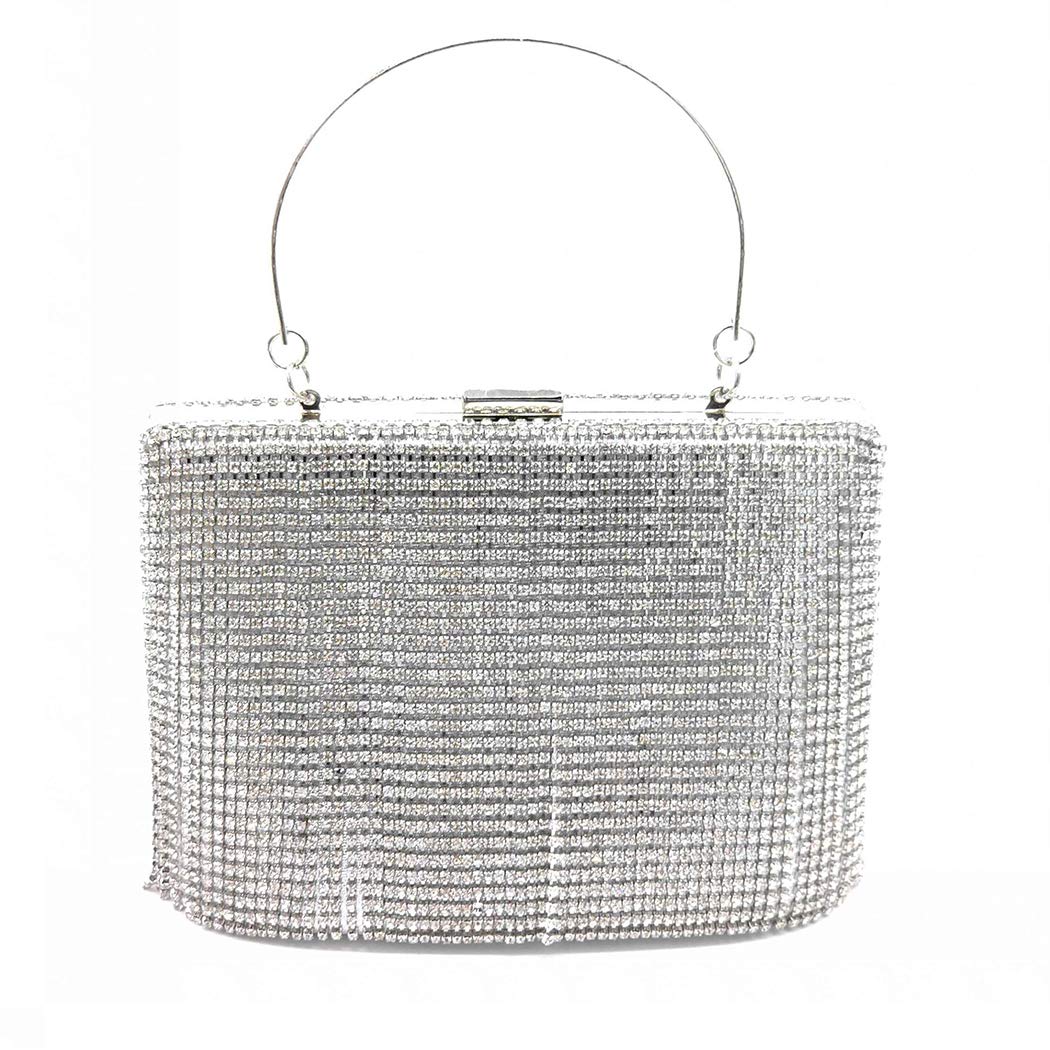 Sparkling Rhinestone Evening Clutch Purse for Women - Elegant Glitter Handbag for Wedding, Cocktail Party & Special Occasions - Perfect Prom, Gala & Formal Event Accessory