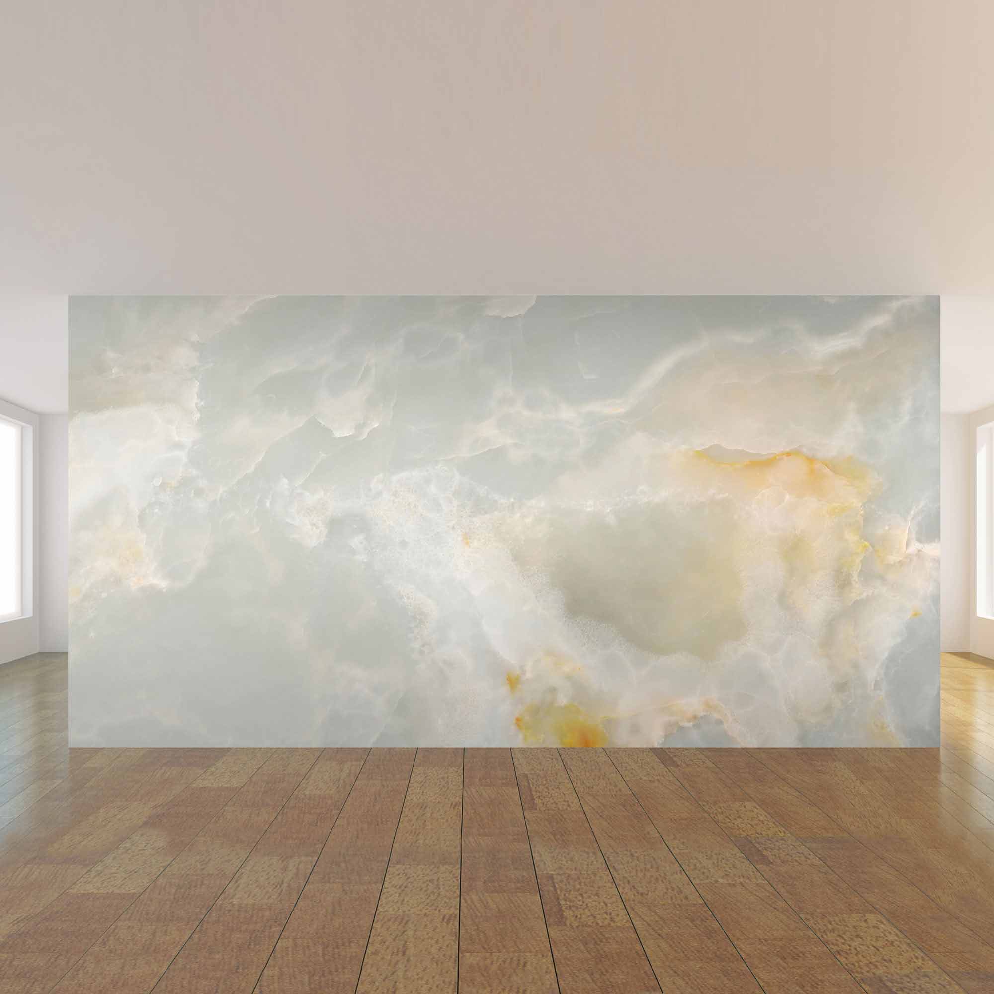 Grey and Yellow Marble Peel and Stick Wallpaper - Self-Adhesive Removable Mural for Home Decor - Perfect for Living Room, Bedroom, and Office Walls