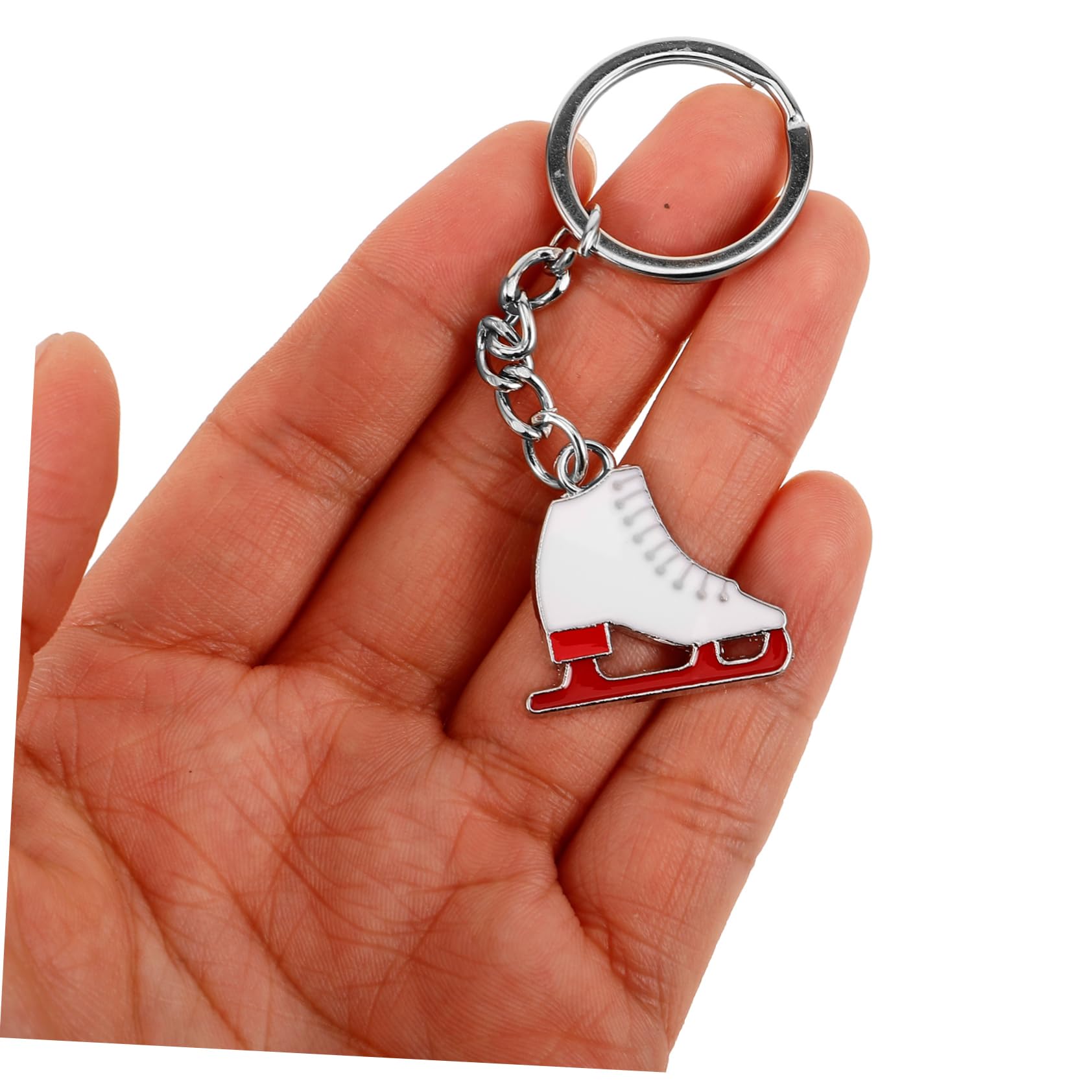 WOONEKY Small Roller Skate Keychain - Durable Zinc Alloy Key Ring with Clip for Bags, Backpacks & Keys | Cute Skateboard Accessory for Skaters & Fashion Enthusiasts