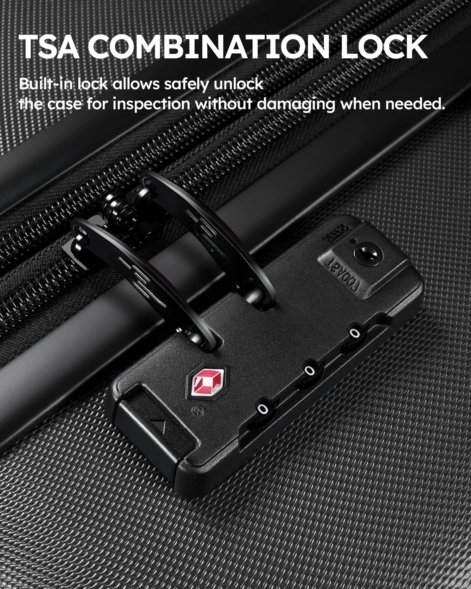 2-Piece Hard Shell Luggage Set with 360° Spinner Wheels & TSA Lock - 20