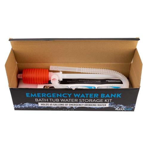 65 Gallon Heavy Duty Emergency Water Storage Tank with Pump - Portable & Easy to Use for Home, Camping, Hurricane Preparedness and Outdoor Survival