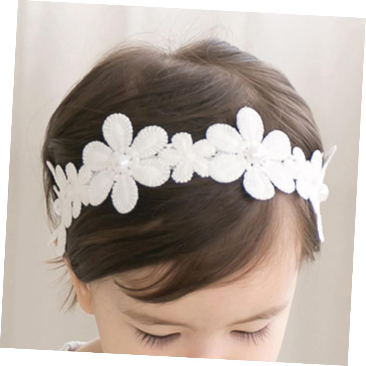 BIUDECO 3 Pack Baby Hair Bands for Girls - Soft Stretch Headbands with Flower Design for Newborns, Infants & Toddlers - Perfect for Daily Wear, Photos & Special Occasions