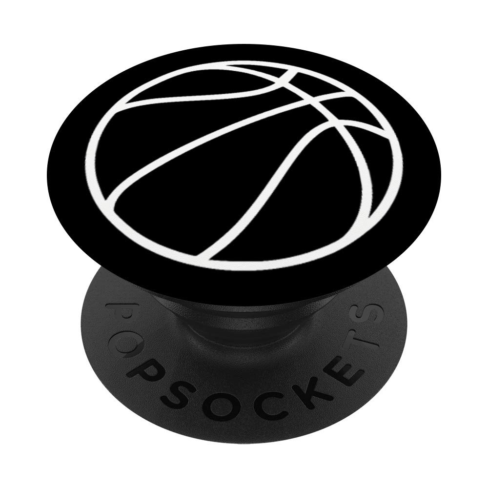 Basketball PopSockets PopGrip - Interchangeable Phone Grip for iPhone, Samsung & Tablets | Perfect for Sports Fans & Game Day Accessories
