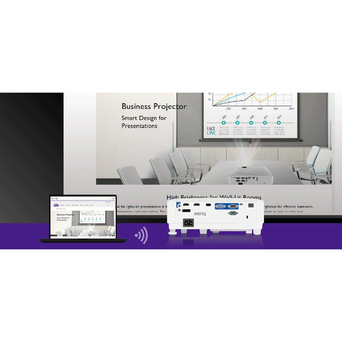 BenQ MW732 4000 Lumen WXGA DLP Projector - Home Theater & Business Presentations - Perfect for Movie Nights, Office Meetings & Classroom Learning