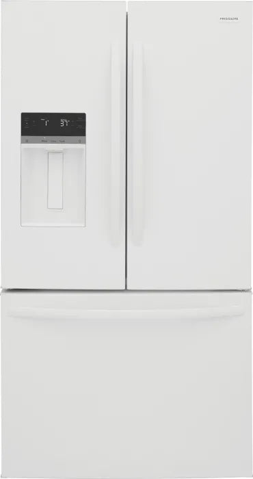 Frigidaire FRFS2823AW 27.8 Cu. Ft. French Door Refrigerator in White - Energy Efficient Stainless Steel Fridge with Spacious Interior for Modern Kitchen & Family Use