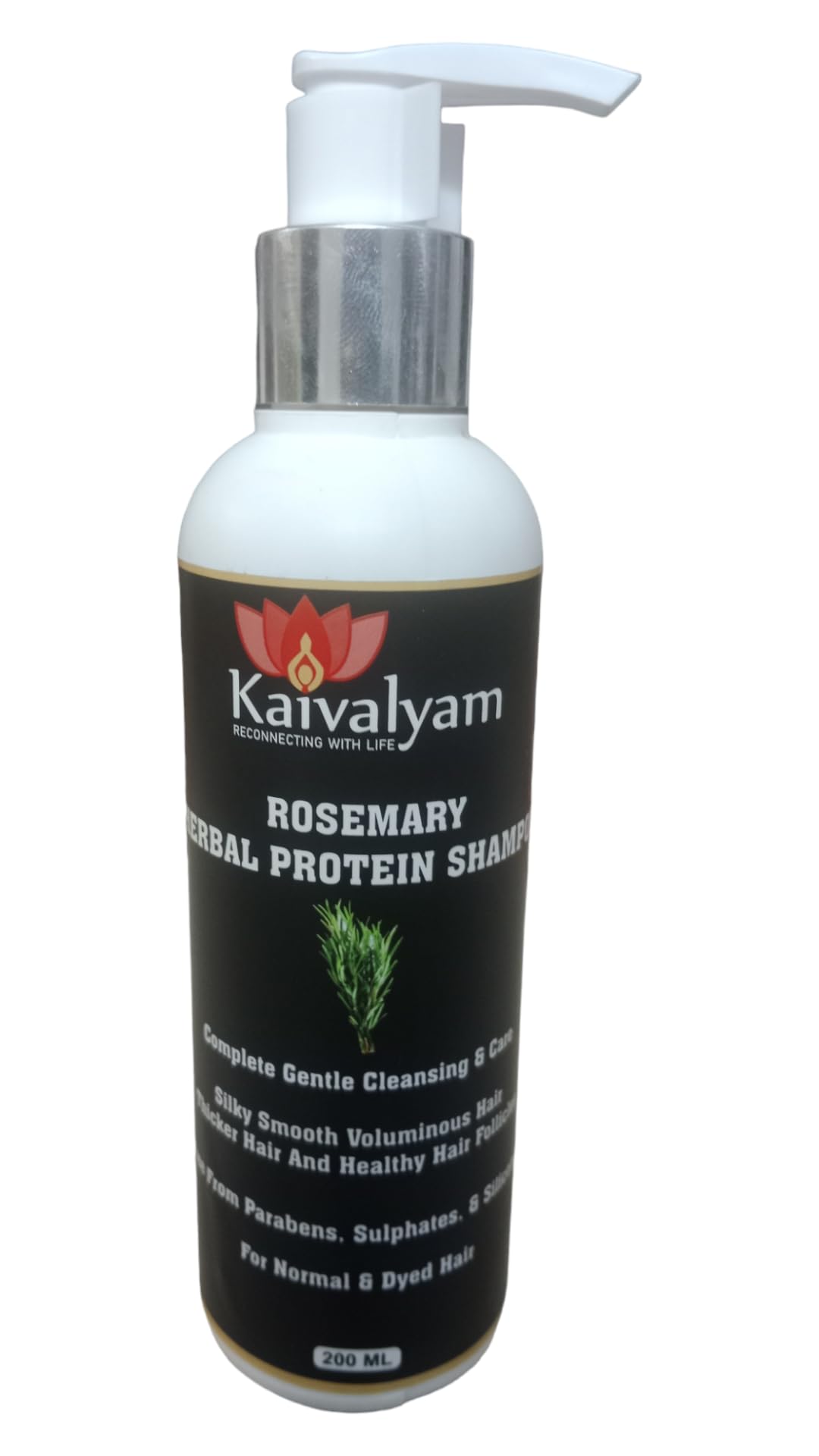 Kaivalyam Rosemary Protein Shampoo for Hair Growth - 200ml | Scalp Care & Volume Boosting Shampoo | Natural Shine Enhancer | Deep Cleansing & Exfoliating Formula | Perfect for Dry, Damaged Hair & Daily Hair Care Routine