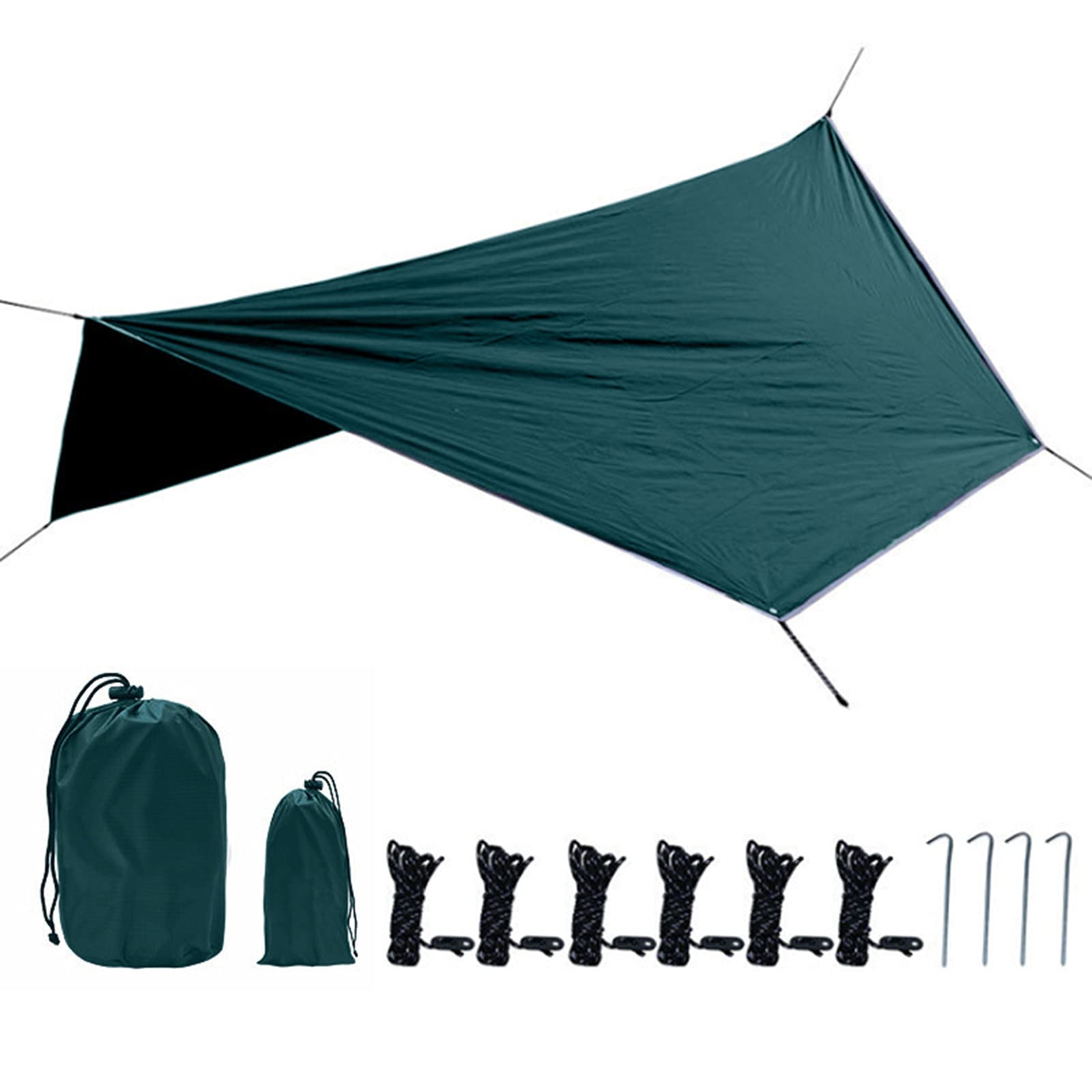 Large Beach Tent Sun Shelter - Portable 5-6 Person Waterproof Canopy for Camping, Picnic & Fishing | UV Protection Sun Shade Awning for Outdoor Activities at Beach, Park & Backyard (Green)