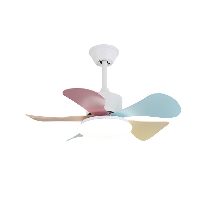 Candy Breeze Ceiling Fan with Light Kit - 52 Inch Modern Flush Mount Fan for Bedroom, Living Room & Office - Quiet Reversible Motor, Remote Control, Energy Efficient LED Light