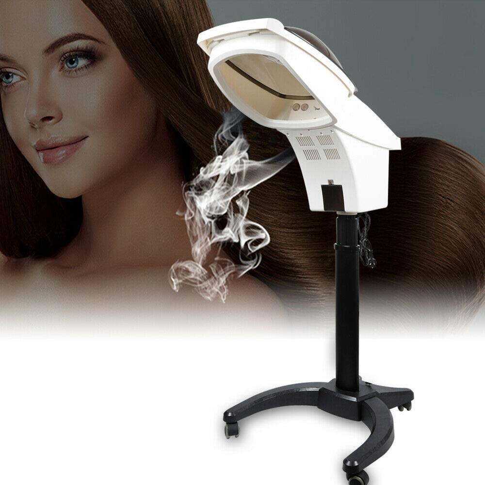 TFCFL Professional 700W Rolling Salon Hair Steamer Machine with LED Panel - Ozone Hair Care SPA Steamer for Deep Conditioning & Styling | Perfect for Salon Treatments, Home Hair Care & Professional Styling