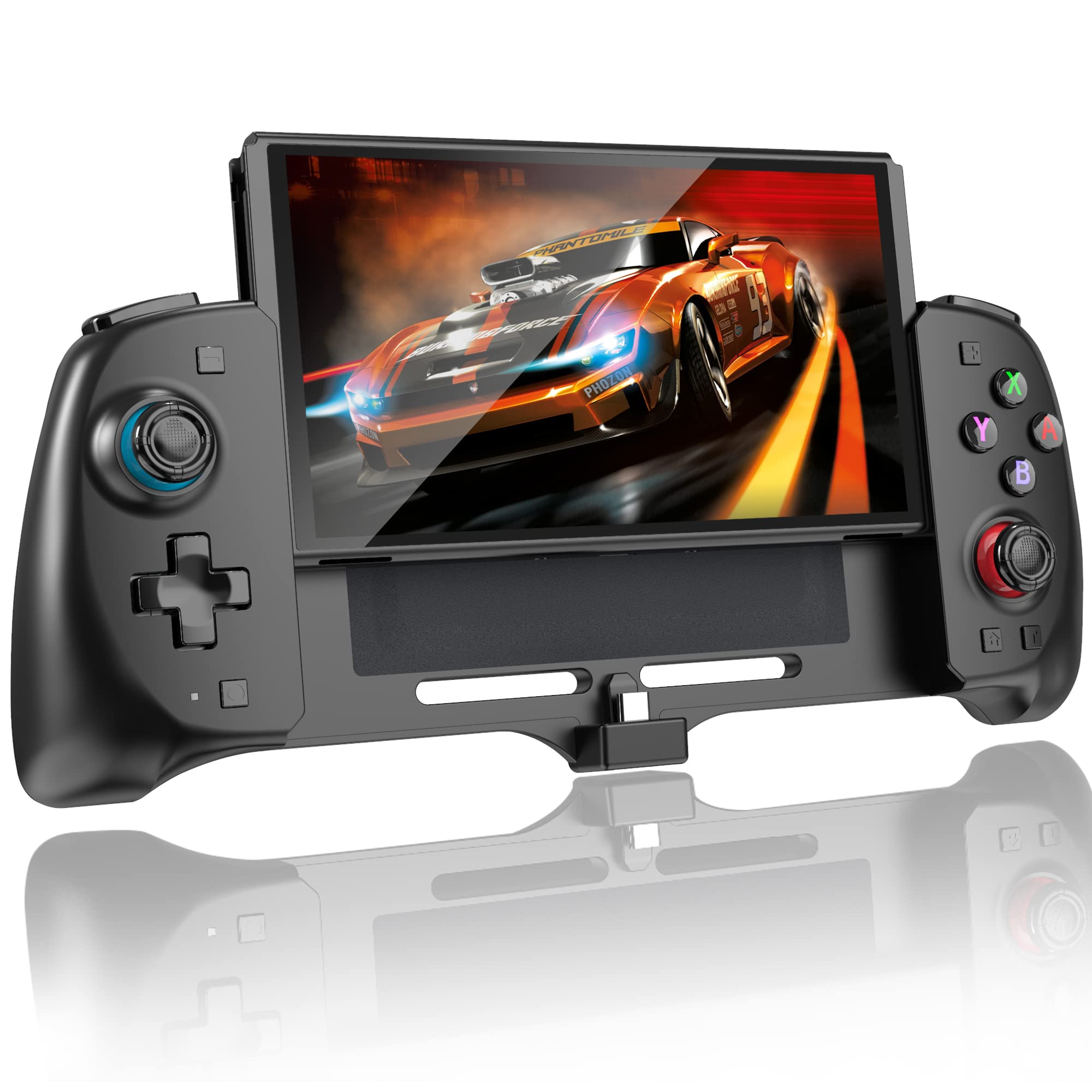 Original Title: Switch Controller for Switch/OLED Controller One-Piece Joypad with Adjustable TURBO Ergonomic Full Size Handheld Mode Grip with Dual Vibration 6-Axis Motion Control/USB   Optimized Title: **Nintendo Switch & OLED Pro Controller - Adjustable Turbo, Ergonomic Grip, Dual Vibration & 6-Axis Motion Control - USB Gaming Joypad for Handheld & TV Mode (Perfect for Mario Kart, Smash Bros & Multiplayer Gaming)**