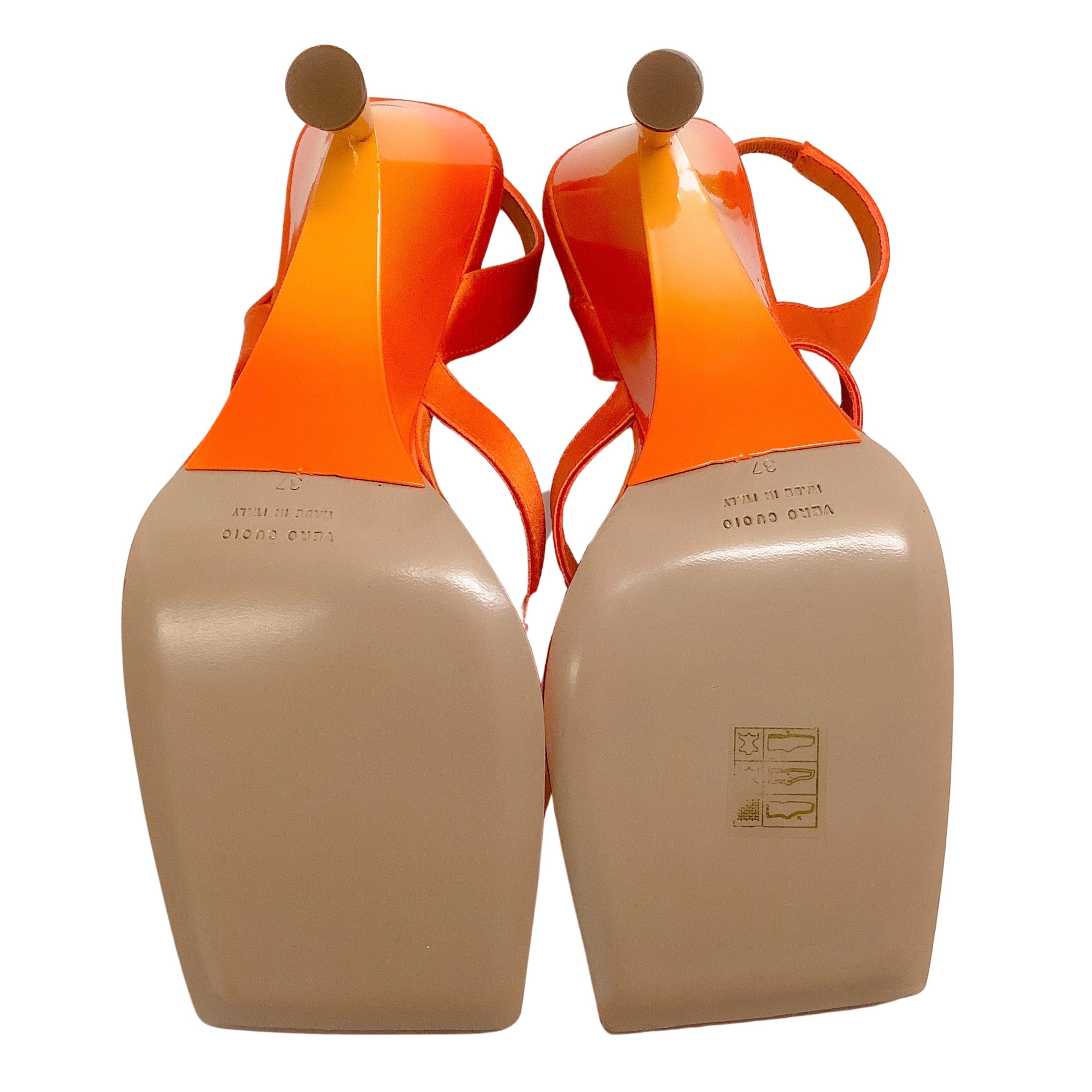 GIA Certified Orange Satin Rosie 12 Wedge Sandals for Women - Comfortable High Heel Summer Shoes for Beach, Party & Casual Wear