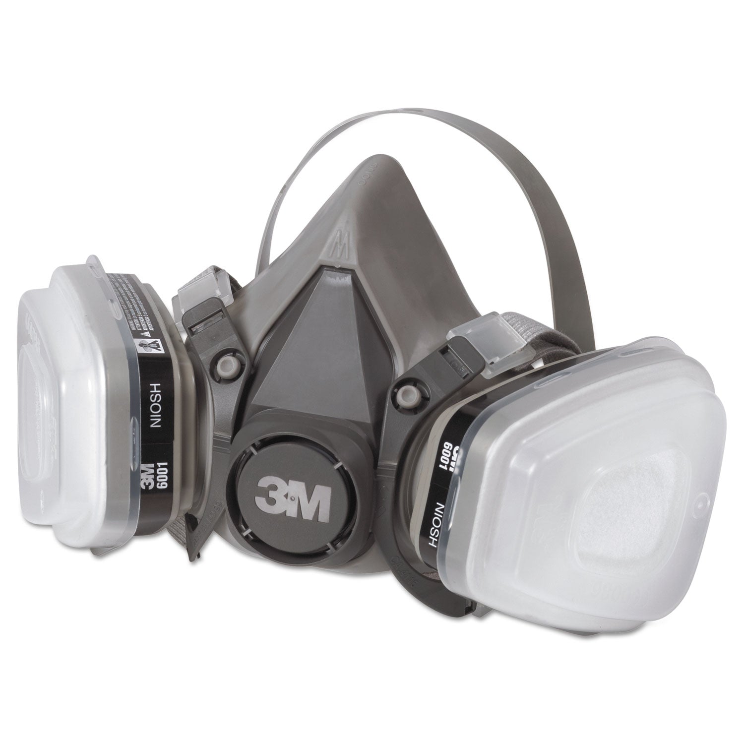 3M™ Half Facepiece Respirator for Paint Spray & Pesticides - Large Size | Comfortable Protective Mask for Painting, Woodworking & Agricultural Work