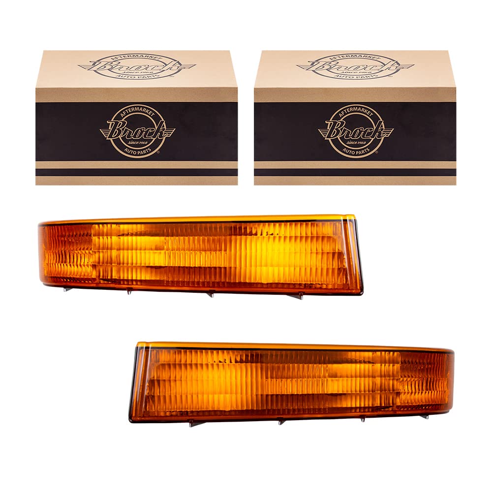 **Replacement Driver & Passenger Park Signal Marker Lights for 1992-1996 Ford F150 Pickup Truck - F5TZ13201AB & F5TZ13200AB Compatible - Perfect for Night Driving & Enhanced Visibility**