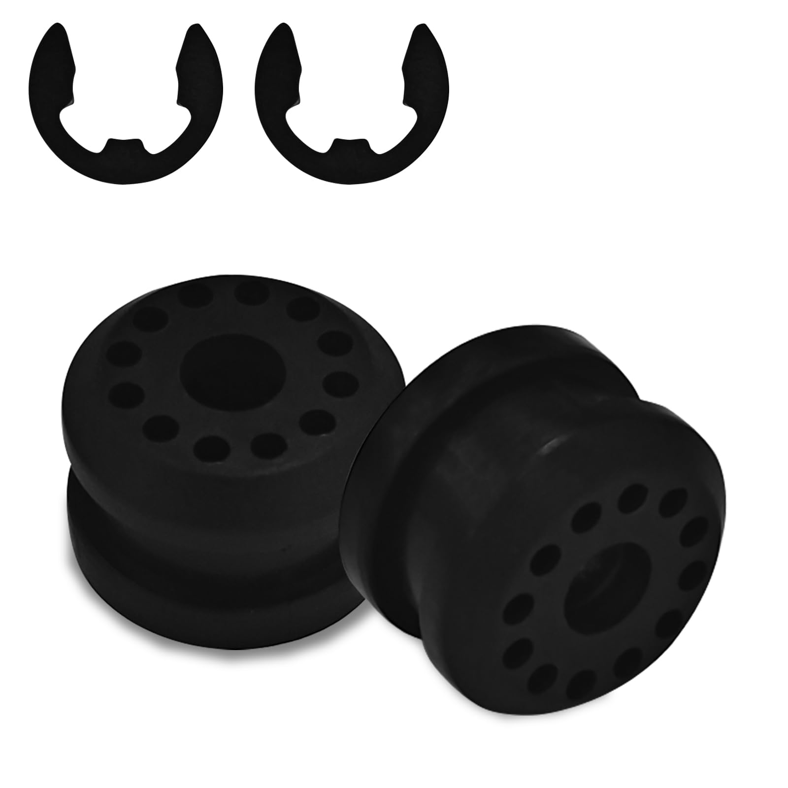 2PCS Transfer Case Shift Linkage Bushing Kit with 2 E-Clips - OEM#68078974AA 68078975AA Replacement for Dodge Ram 1500 2500 3500 - Fix Loose Shifting & Improve Gear Performance for Off-Road & Towing