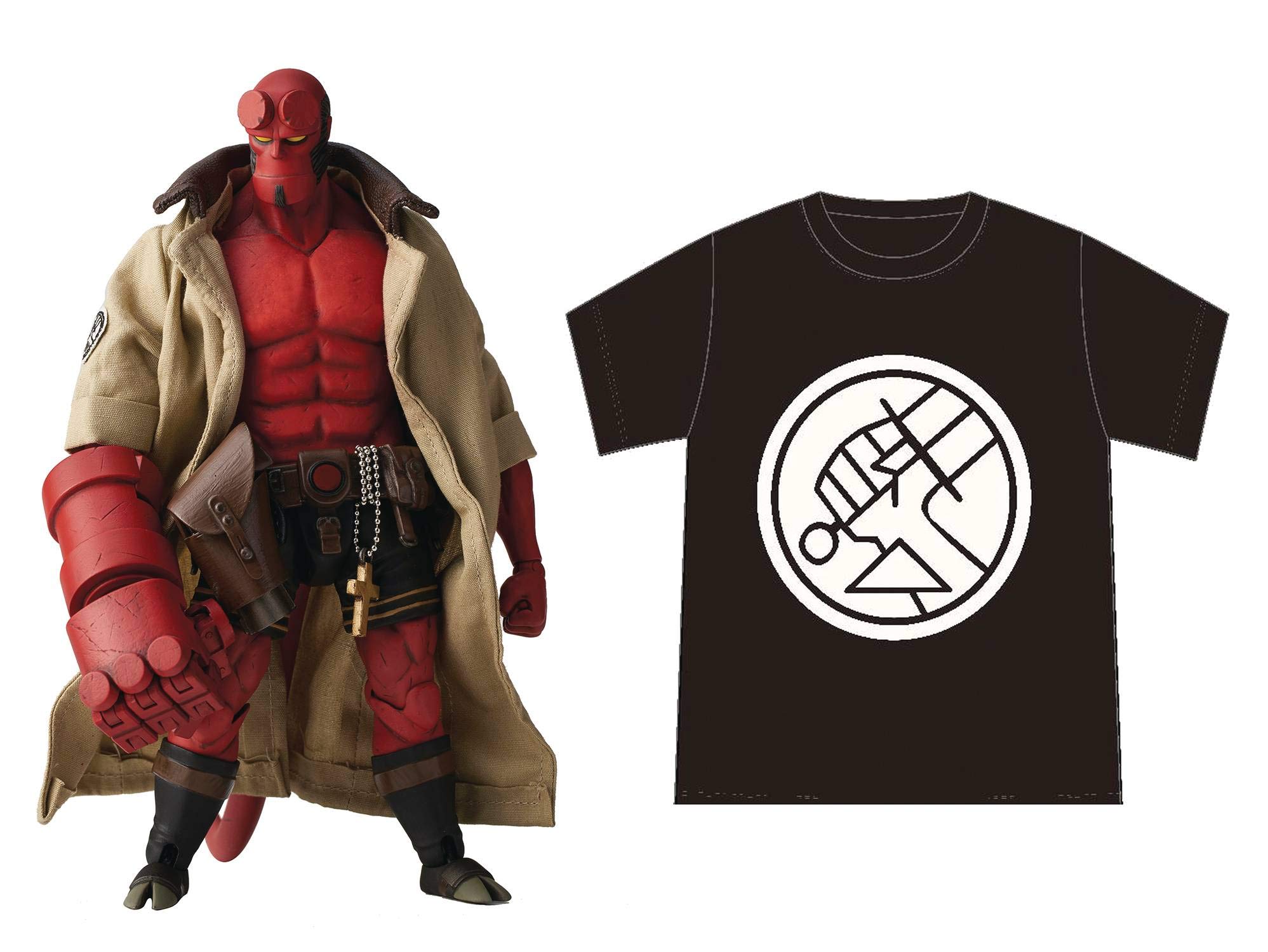 Hellboy BPRD Shirt Version 1:12 Scale Action Figure - 1000 Toys Collectible Model for Display & Gifts | Perfect for Comic Fans, Movie Collectors & Shelf Decor