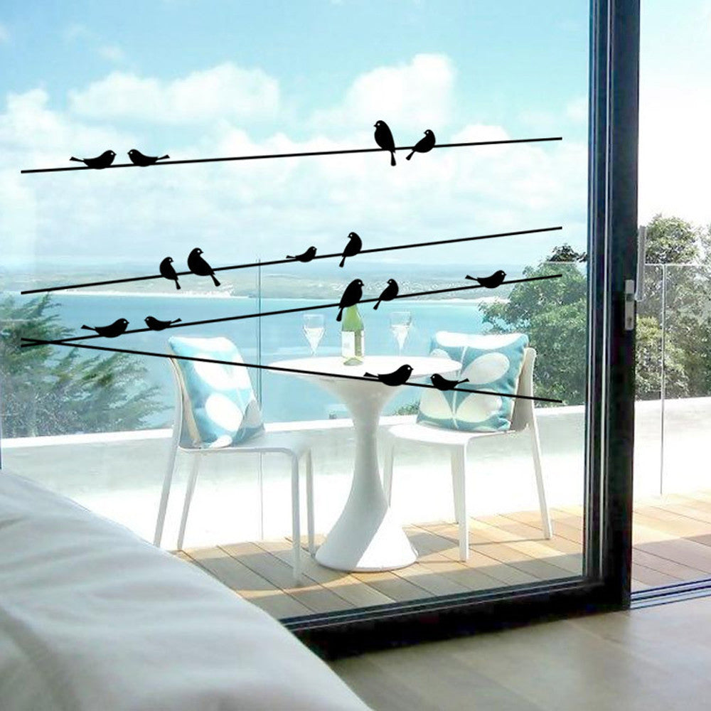 Branch Black Bird Wall Decals - Removable Vinyl Art Stickers for Living Room, Bedroom & Nursery Decor - Perfect for Home Interior Design & Wall Art Enhancement