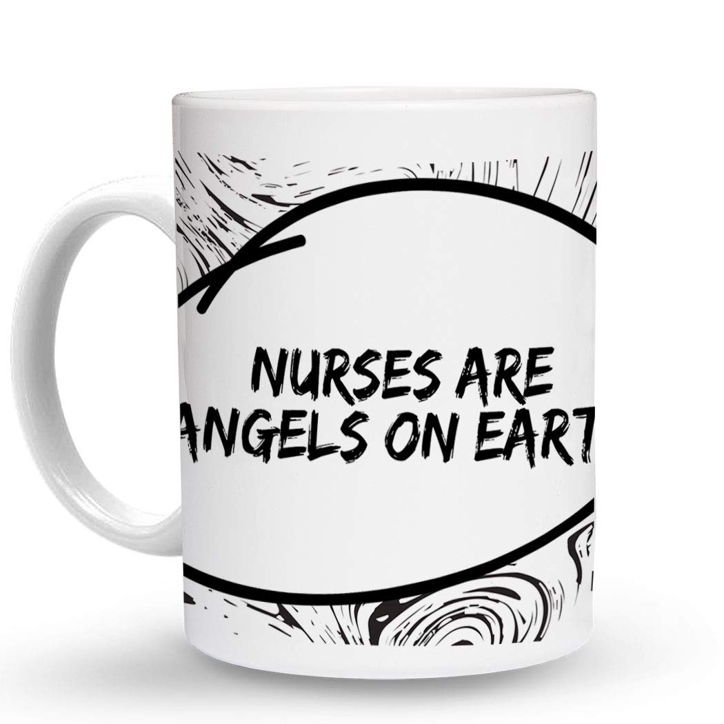 NURSES ARE ANGELS ON EARTH Paramedic - 11 Oz Ceramic Coffee Mug, Unique Gift for Nurses, Doctors & Healthcare Workers - Perfect for Hospitals, Clinics & Break Rooms