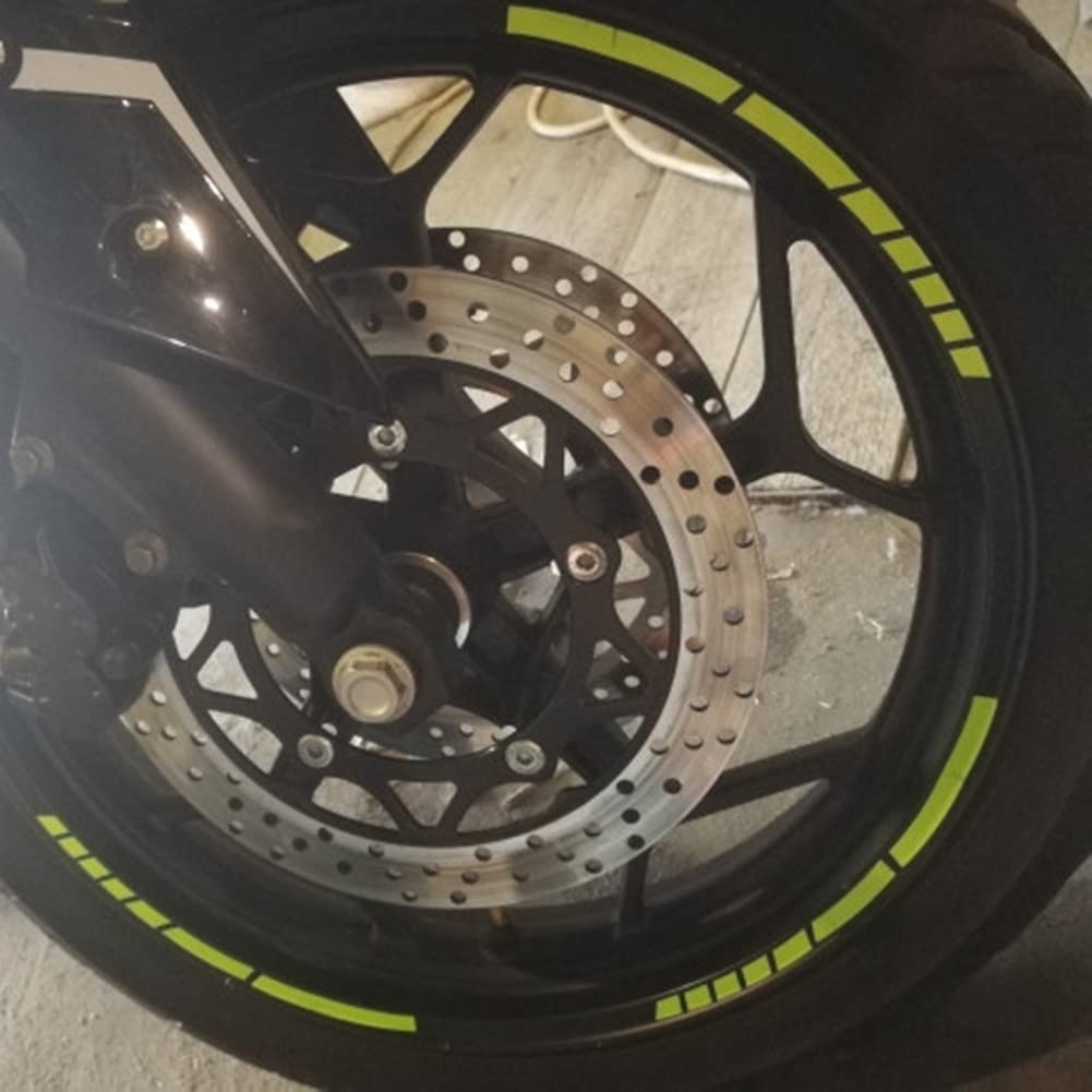 **Zcargel Reflective Wheel Stickers - Universal Motorcycle & Bicycle Rim Decals, Fluorescent Wheel Stripes for Cars, Bikes - Enhance Night Visibility & Style**    *(Perfect for Night Rides, Safety Upgrades, and Customizing Motorcycle, Bicycle, or Car Wheels)*