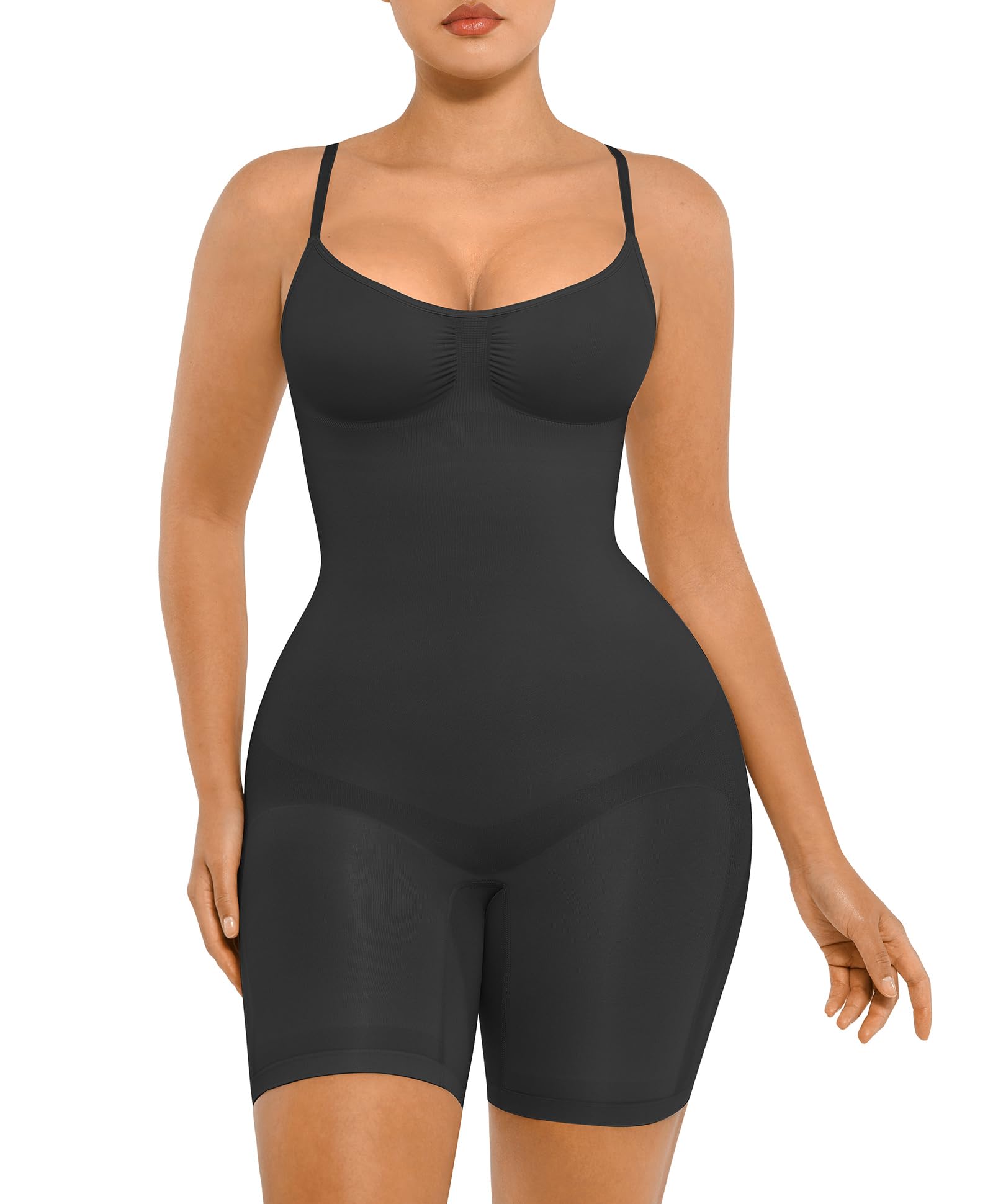 FeelinGirl Women's Tummy Control Shapewear Bodysuit - Seamless Waist Trainer & Body Shaper for Sculpting & Snatched Waist | Perfect for Everyday Wear, Special Occasions & Postpartum Recovery