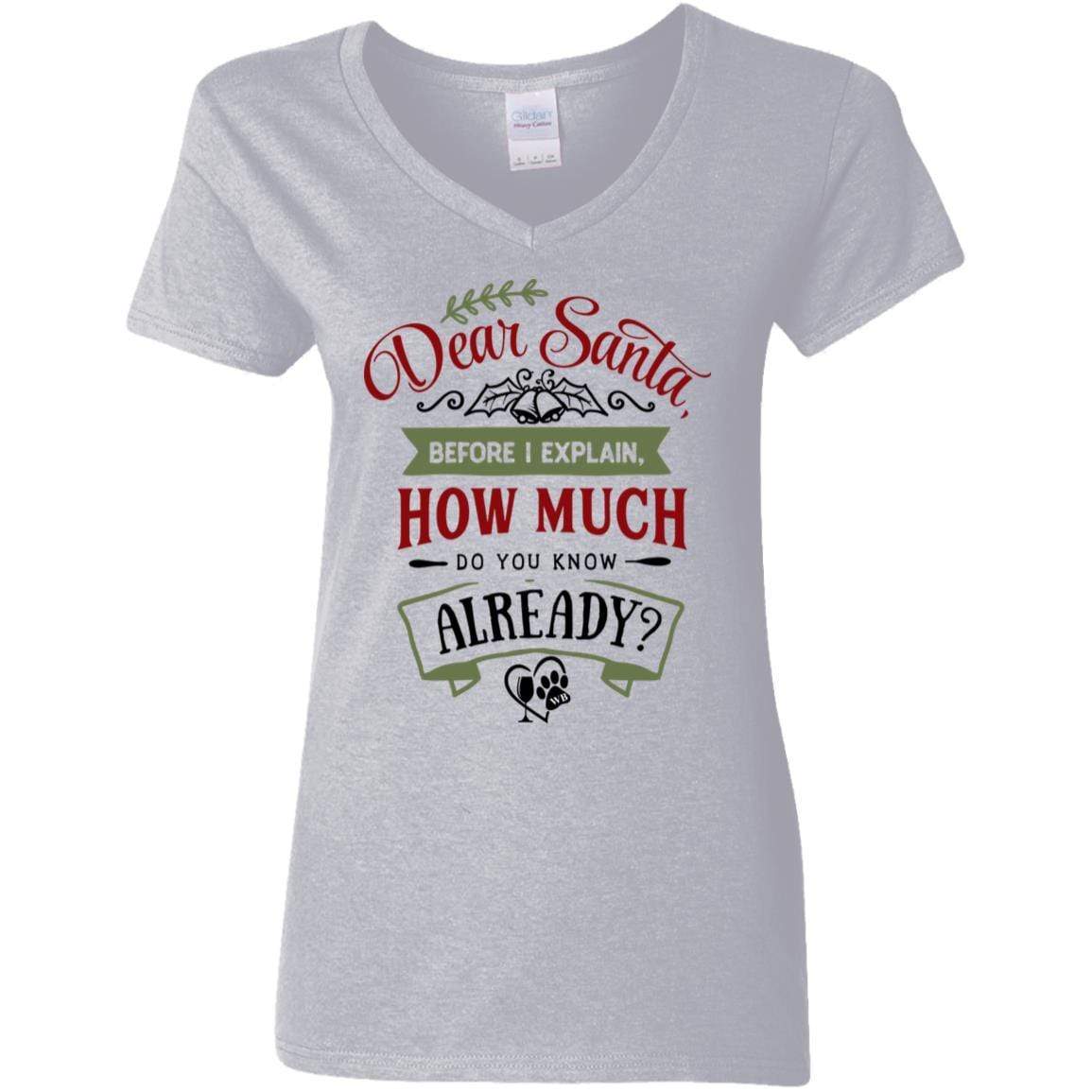 WineyBitches.Co Women's 5.3 oz V-Neck T-Shirt - Soft Cotton Casual Tee for Everyday Wear, Girls Night Out & Wine Tasting Events