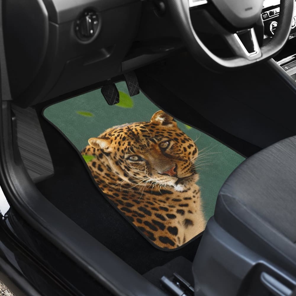 Premium Leopard Print Car Floor Mats - All-Weather Protection & Non-Slip Design - Perfect for SUVs, Trucks & Sedans - Auto Trends 210603 - Ideal for Daily Commutes, Road Trips & Off-Road Adventures