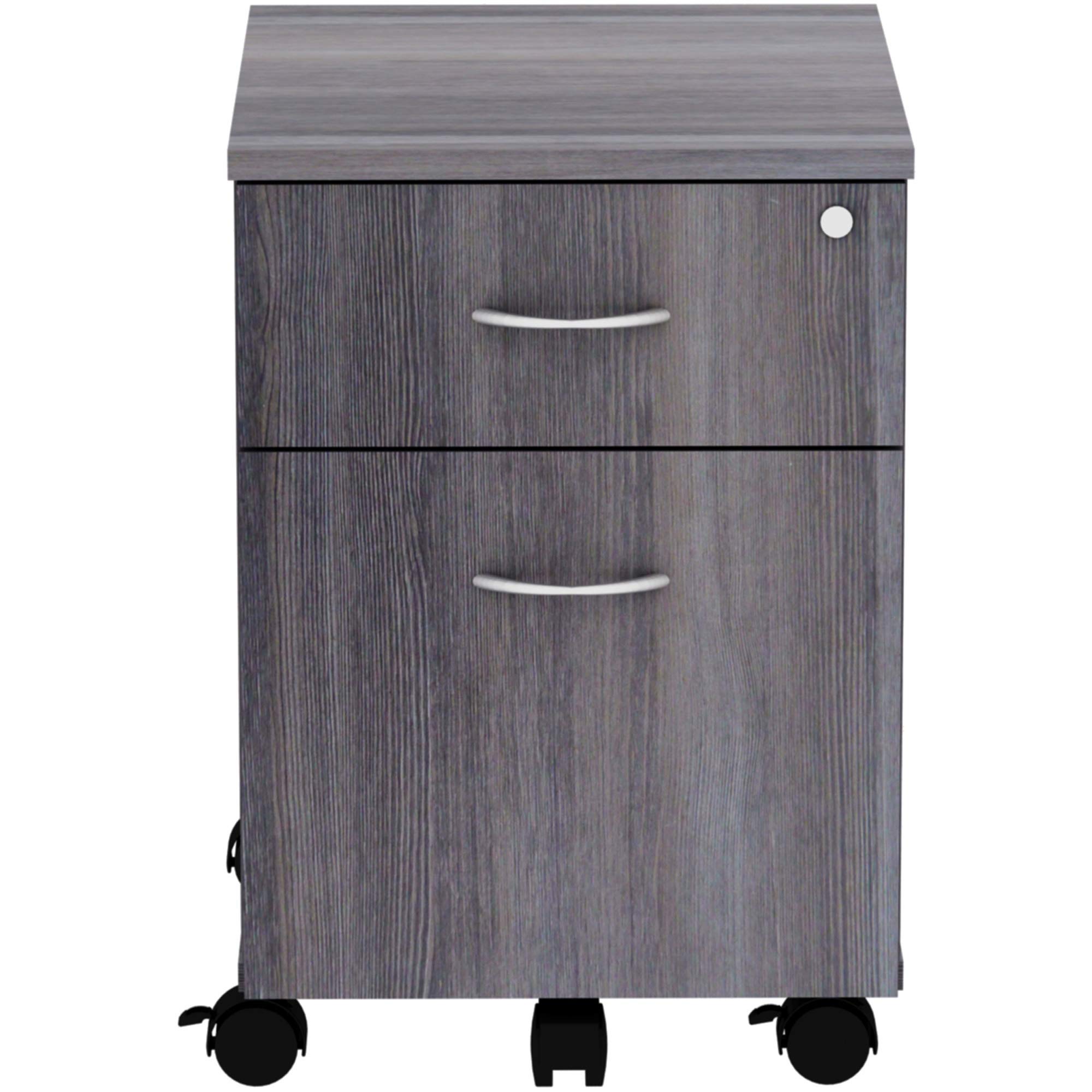 Lorell Relevance Series Charcoal Laminate Office Desk & Furniture Set - Modern Home Office & Workspace Solution for Professionals & Students