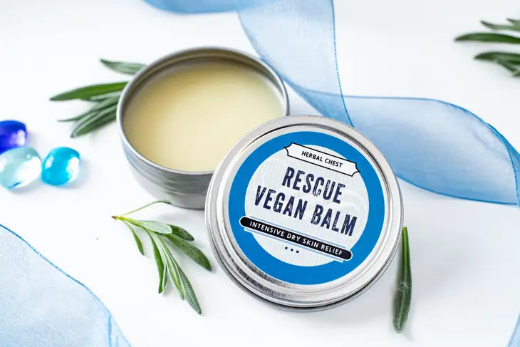 Vegan Rescue Balm - Intensive Hydration Moisturizer for Dry Skin | Organic Plant-Based Formula | Perfect for Face, Hands & Body Care | Cruelty-Free & Natural Skincare Solution