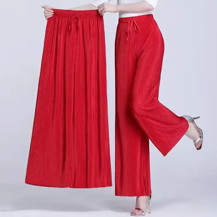 Stylish Black Women's Wide Leg Pants with Adjustable Waist Strap - 10 Trendy Designs | Korean Harajuku Fashion 2023 | Perfect for Casual Wear, Office Outfits & Street Style
