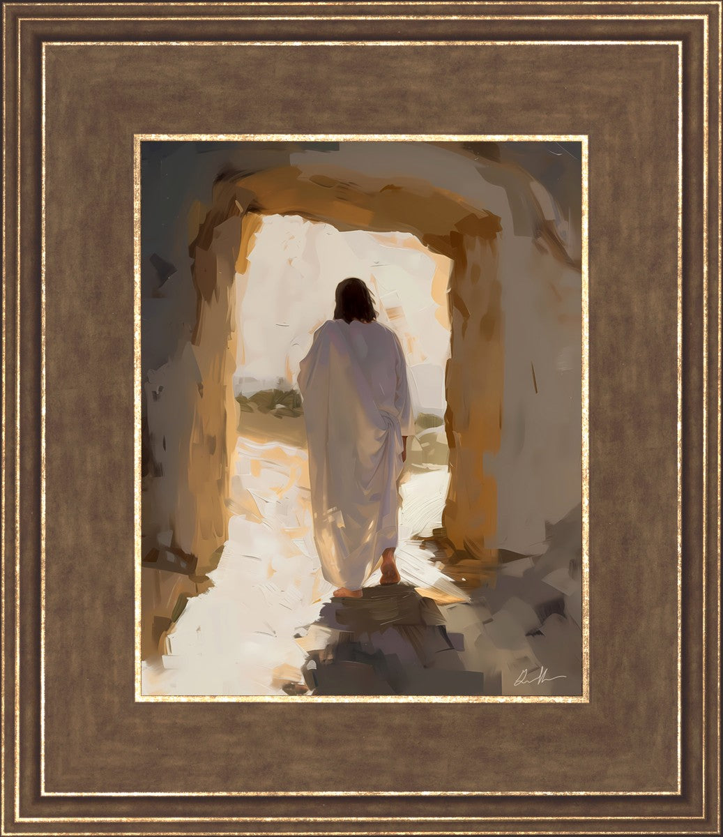 He Is Risen By Gabriel Heaton - Inspirational Christian Wall Art for Easter Decor, Church, Home & Office