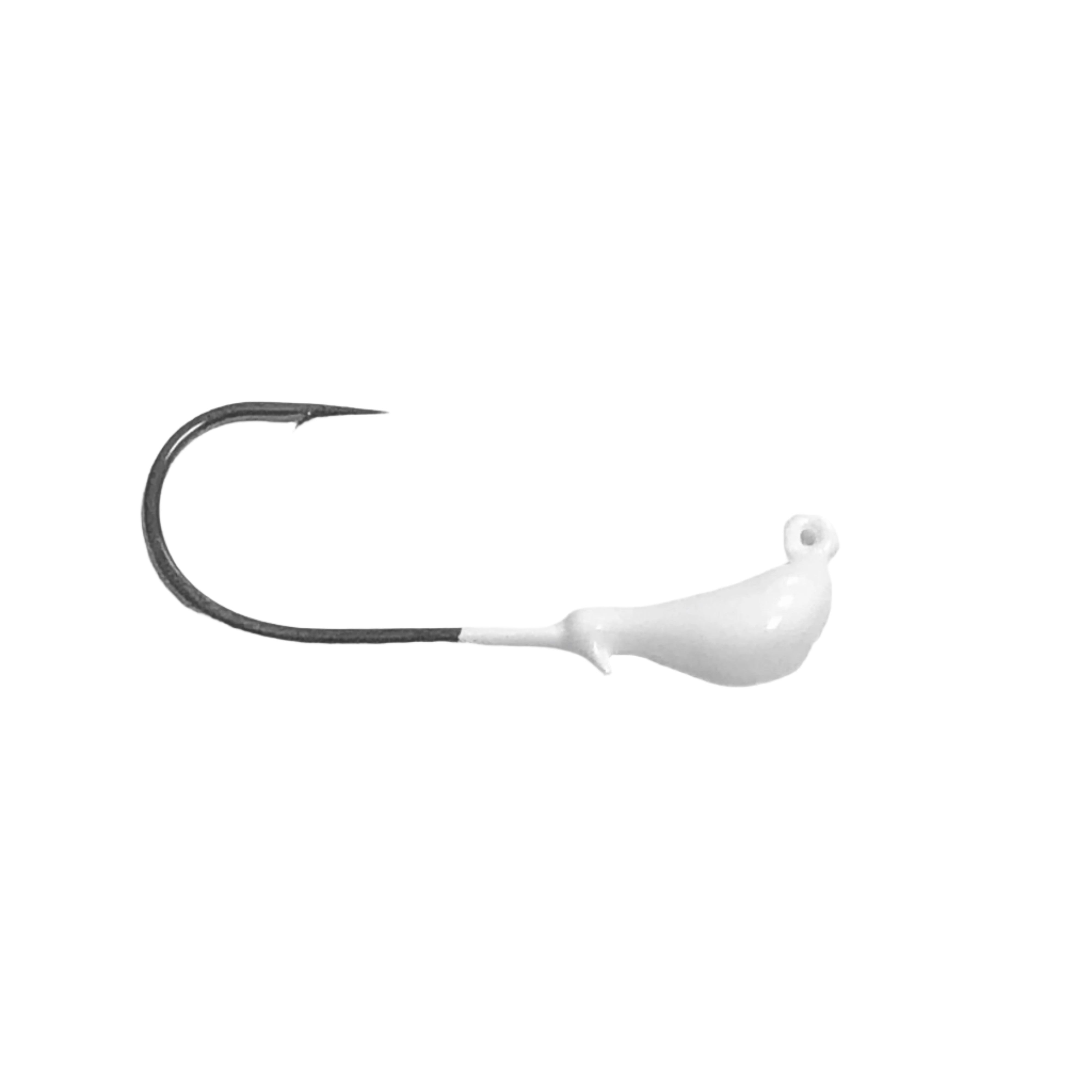 Lead Masters Banana Jig Head White - Premium Fishing Jig Heads for Bass, Walleye & Freshwater Fishing - Perfect for Soft Plastic Baits & Saltwater Fishing