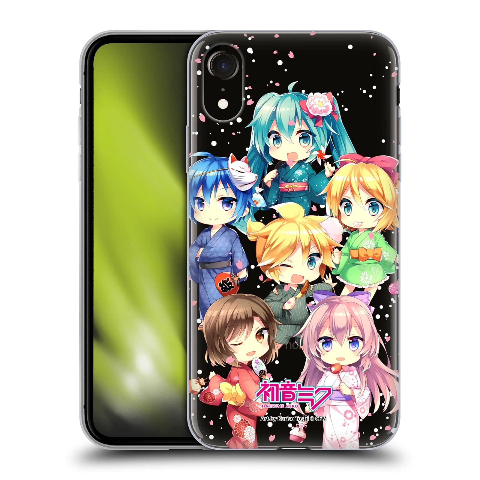 Officially Licensed Hatsune Miku Virtual Singer Soft Gel Phone Case - Compatible with iPhone XR - Cute Anime Character Design for Music Lovers & Anime Fans - Perfect for Concerts, Cosplay & Daily Use