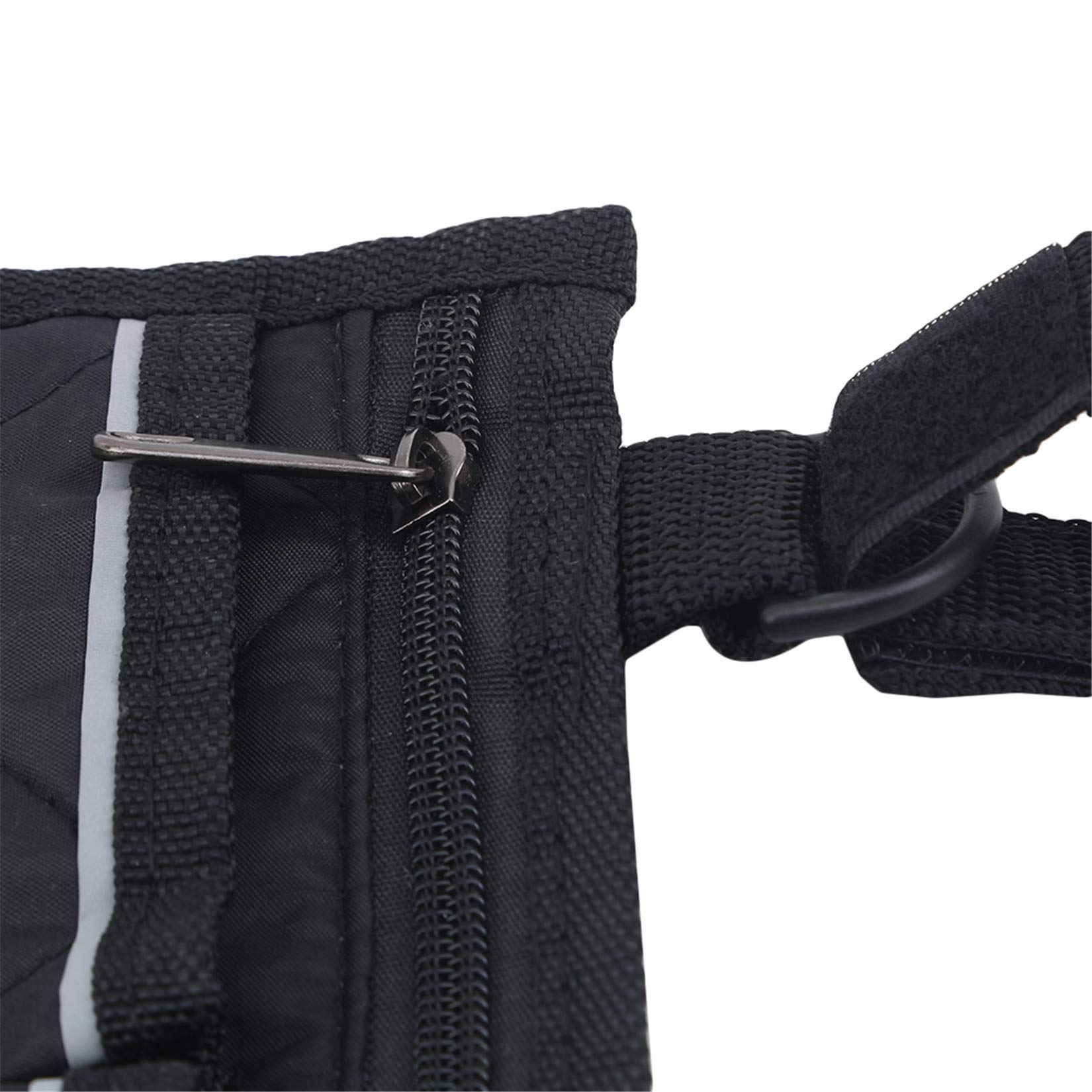 Wheelchair Side Bag - Arm Rest Pouch Organizer for Wheelchairs, Walkers, Rollators & Scooters - Black | Convenient Storage for Mobility Aids Accessories
