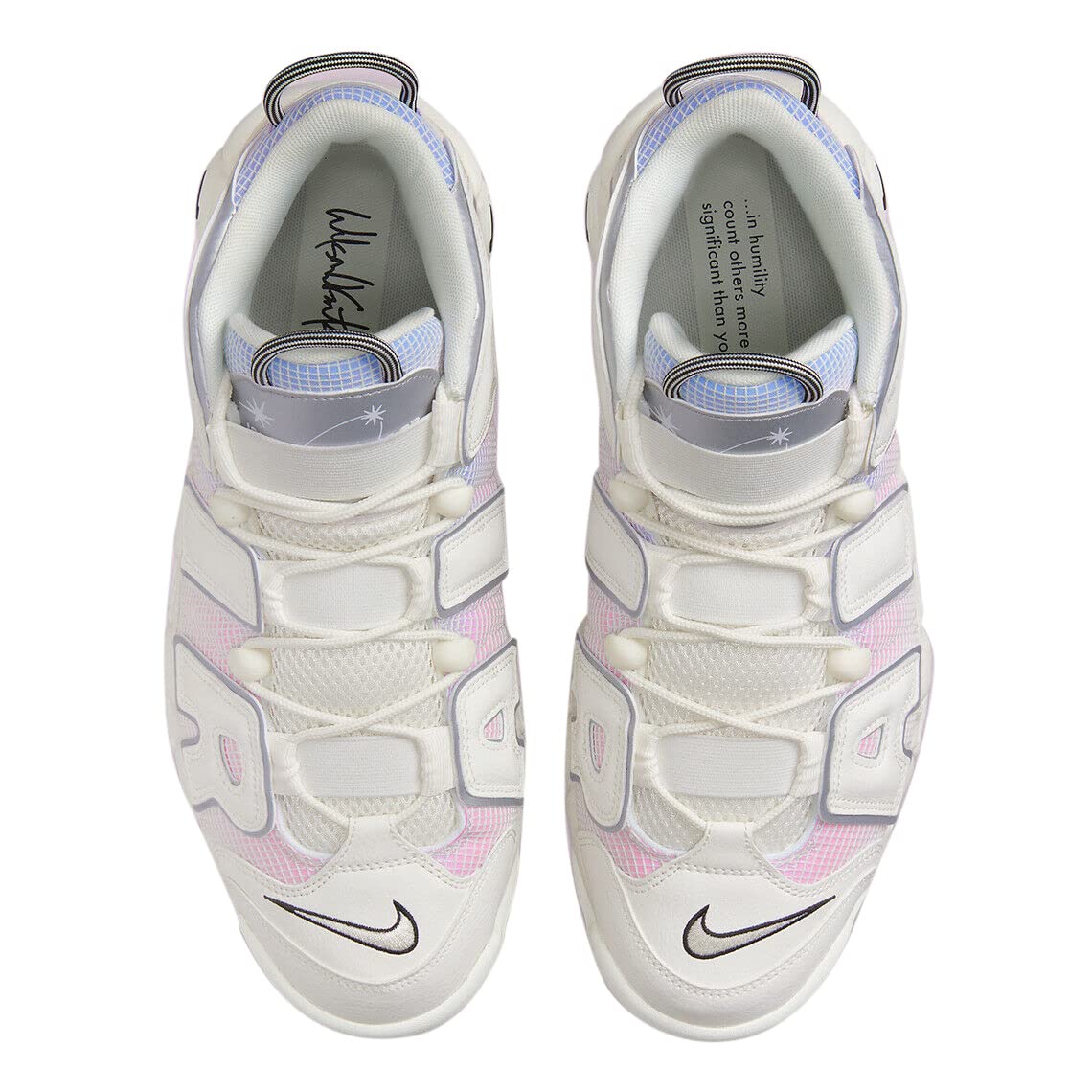 Nike Men's Air More Uptempo '96 Retro Basketball Sneakers - Classic White Black Red Colorway for Streetwear & Casual Outfits