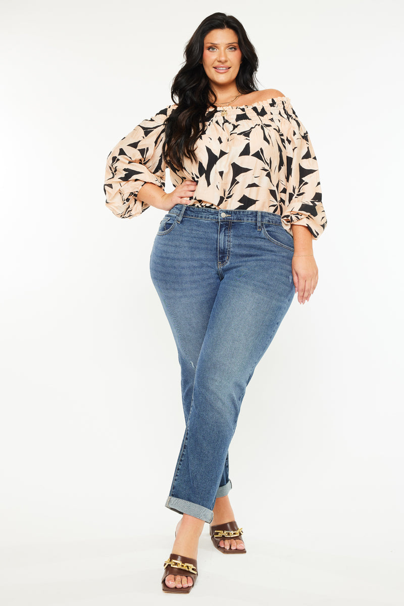 Harper Essentials Mid Rise Slim Straight Jeans for Women - Plus Size Denim Pants, Comfortable & Stylish for Casual Wear, Office, and Everyday Outfits