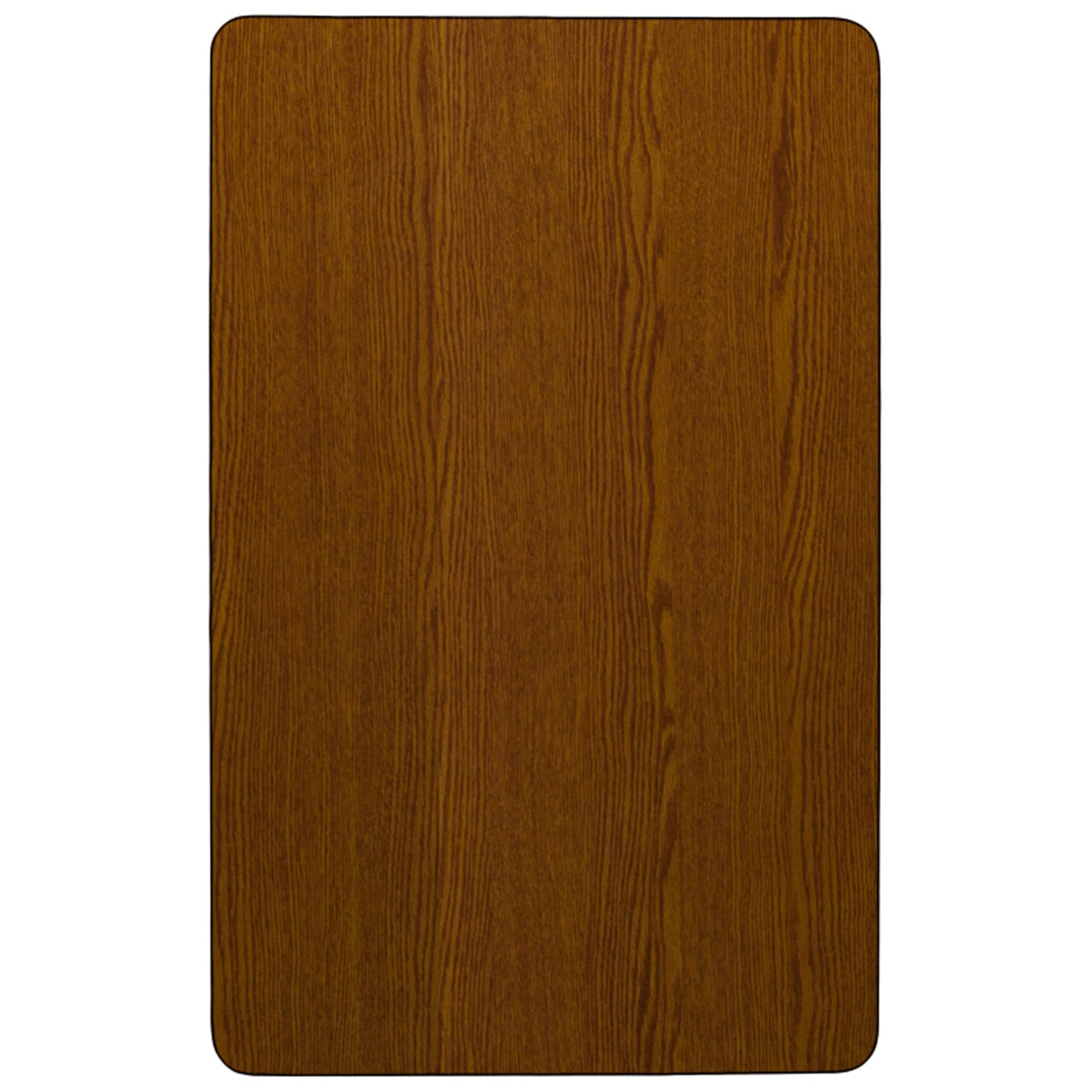 EMMA + OLIVER 30x60 Inch Oak High-Pressure Laminate Preschool Activity Table - Durable Kids Learning Table for Classroom, Daycare & Homeschool Use