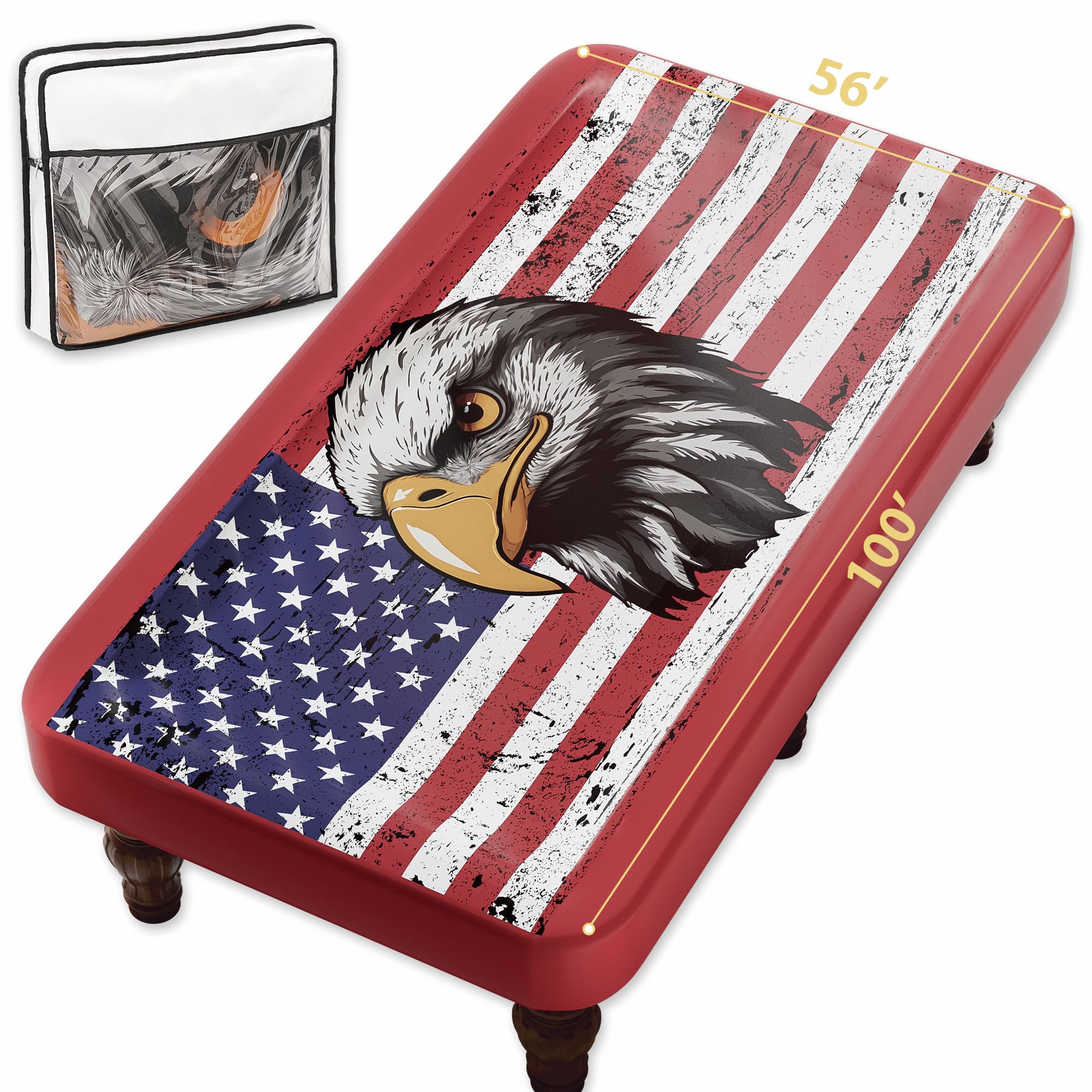 8 ft Waterproof Pool Table Cover - Outdoor Leather Billiard Table Protector for 8 Feet Tables, Felt Protection, Durable & Weatherproof - Perfect for Patio, Game Room & Indoor Use - Red