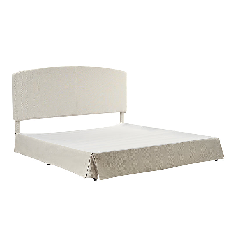 Amadeus Upholstered Platform Bed with Removable Washable Slipcover - Queen Size Bed Frame for Modern Bedroom Decor | Perfect for Master Bedroom, Guest Room & Apartment Sleeping
