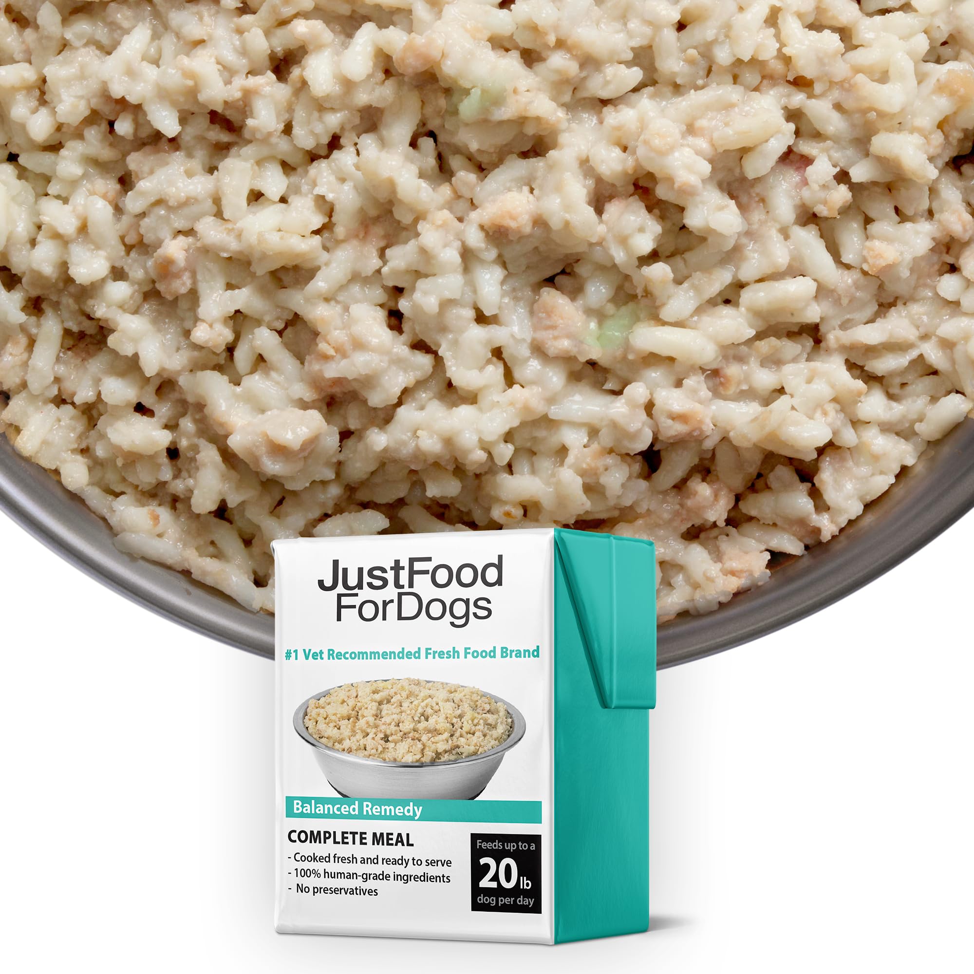 JustFoodForDogs Pantry Fresh Wet Dog Food for Sensitive Stomachs - Human Grade Complete Meal & Food Topper - Balanced Remedy Recipe - 12.5oz (12 Pack) | Perfect for Picky Eaters & Dogs with Digestive Issues - Great for Mixing with Kibble or Serving Alone