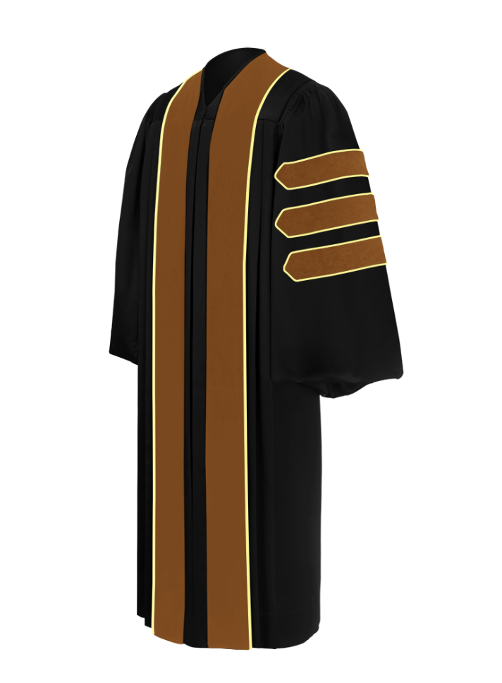 Premium Doctor of Economics Graduation Gown - PhD Academic Regalia & Ceremony Attire for Commencement, Convocation & Formal Academic Events