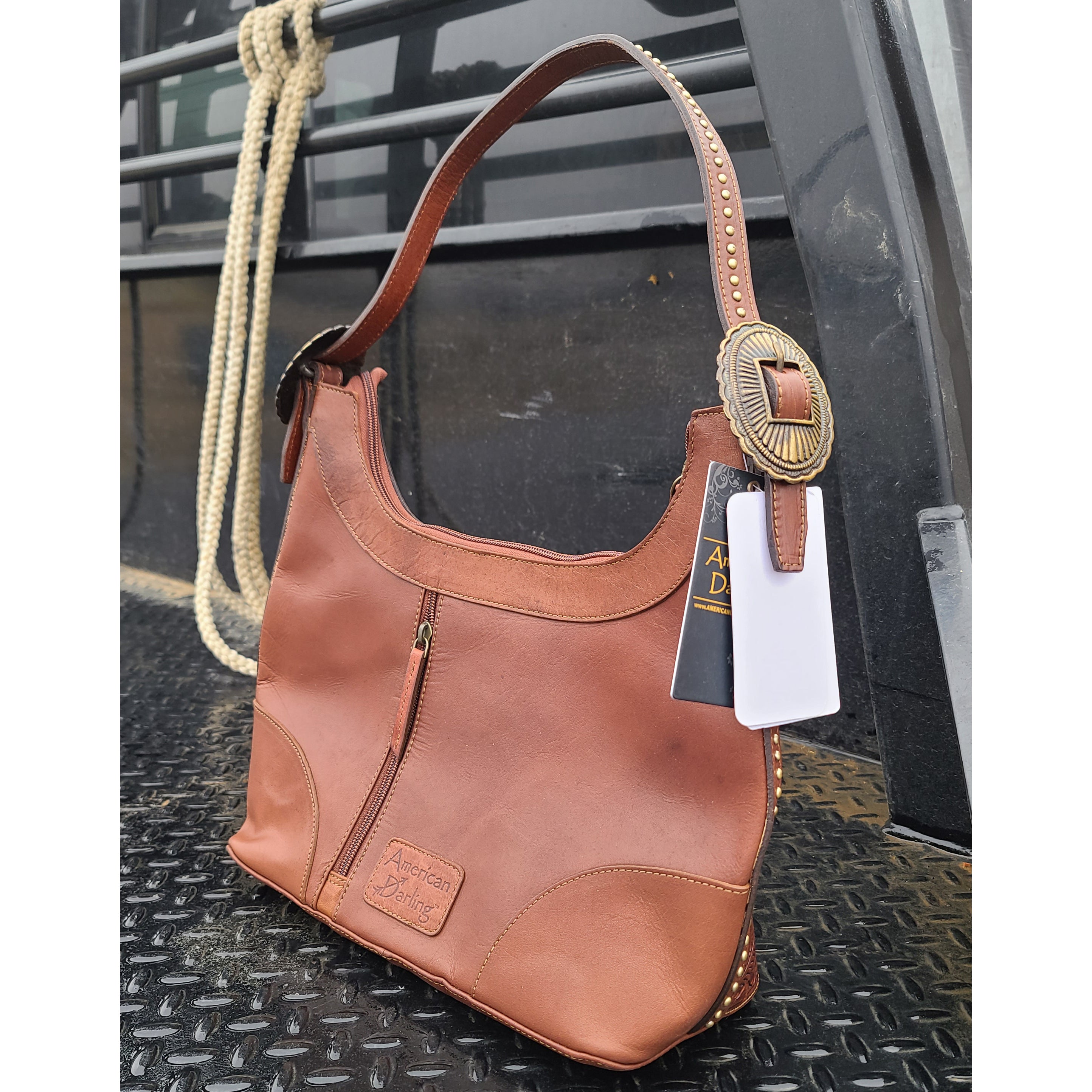 American Darling Genuine Cowhide Shoulder Bag for Women - Stylish Leather Crossbody Purse for Work, Travel & Everyday Use