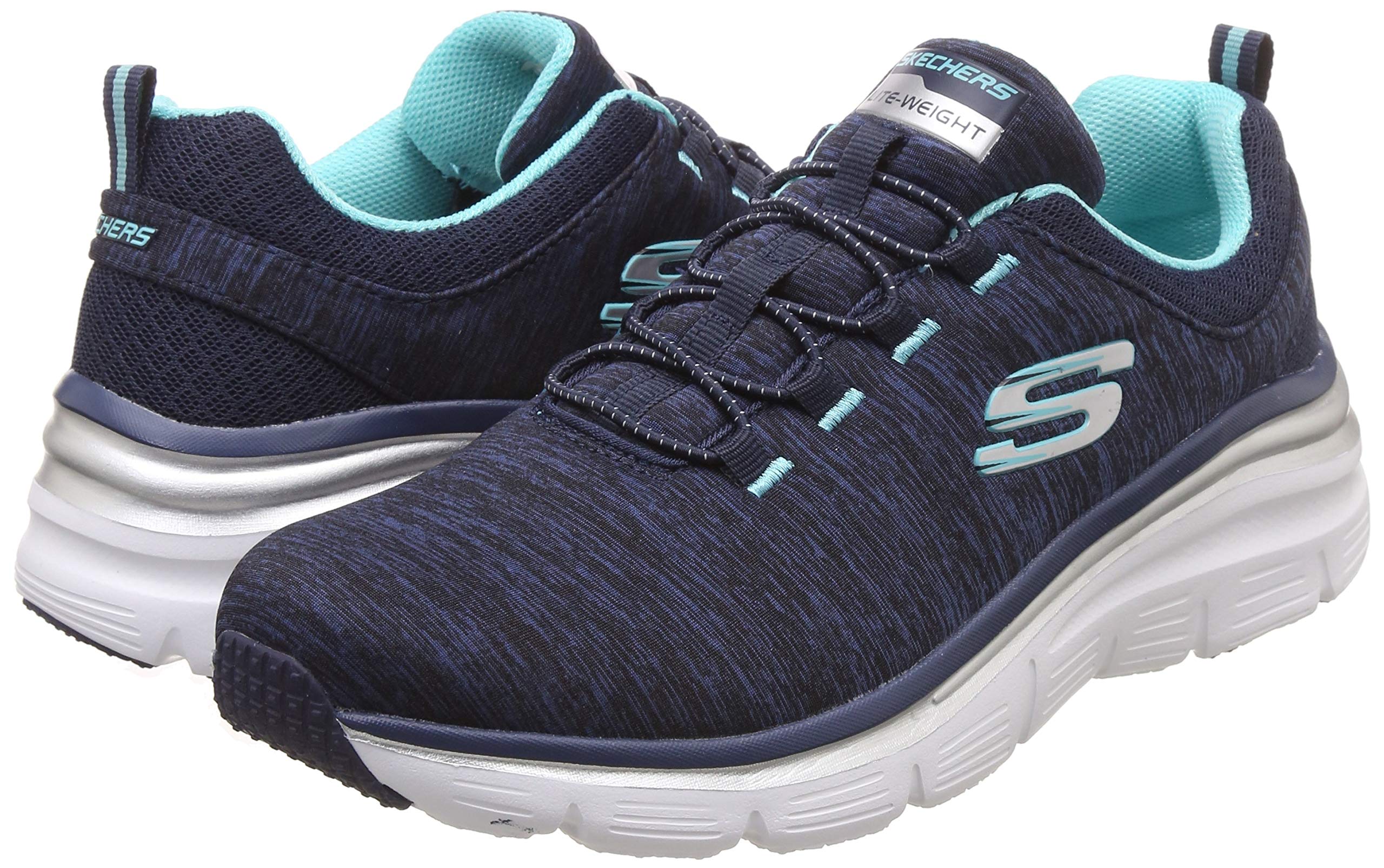Skechers Women's Up a Level Sneakers - Lightweight Walking Shoes for Women with Memory Foam - Comfortable Casual Shoes for Work, Travel & Everyday Wear