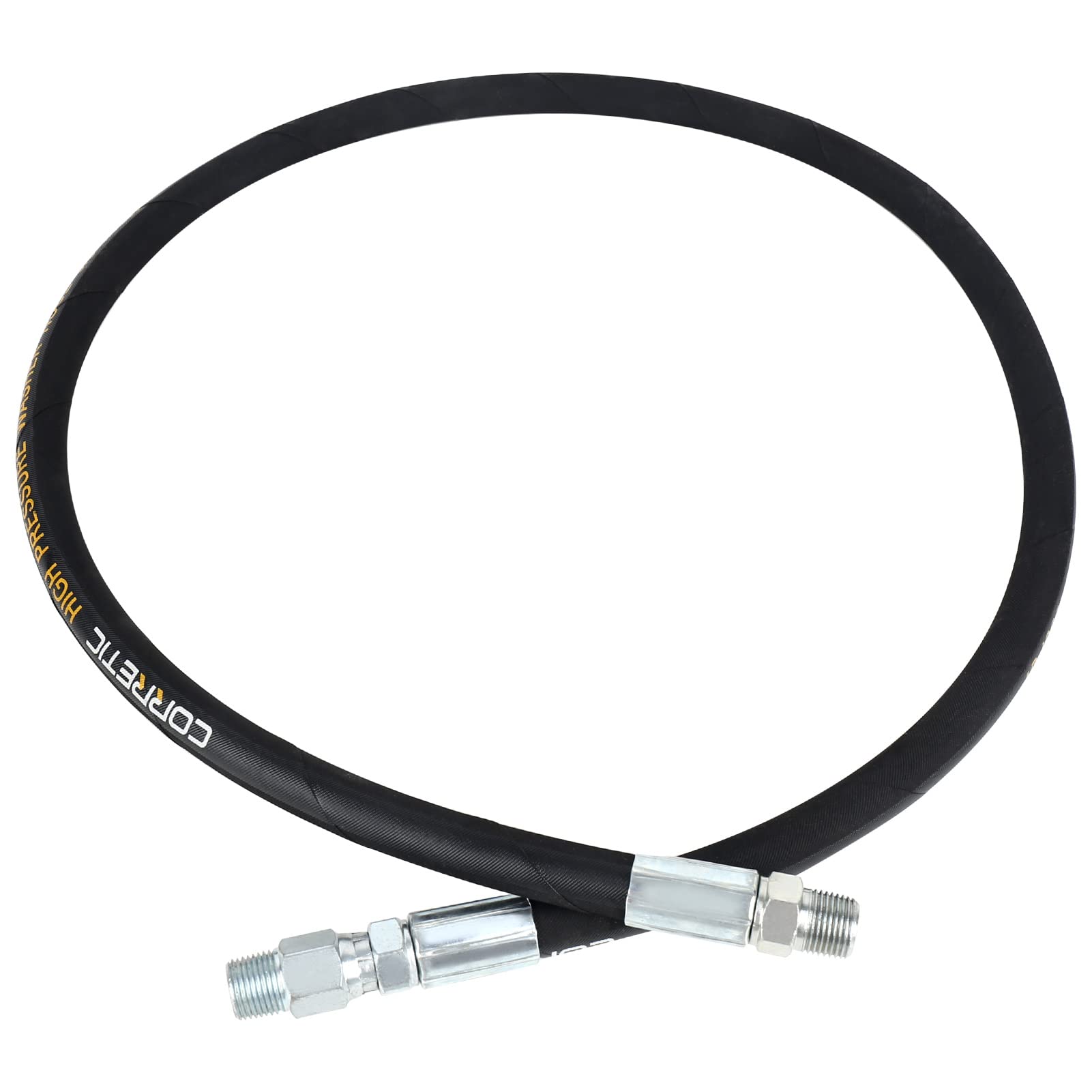 4 FT x 3/8 Inch High Pressure Washer Hose with Reel Connector - 4000 PSI Heavy Duty Power Washer Replacement Hose - Perfect for Car Washing, Deck Cleaning & Outdoor Equipment Maintenance