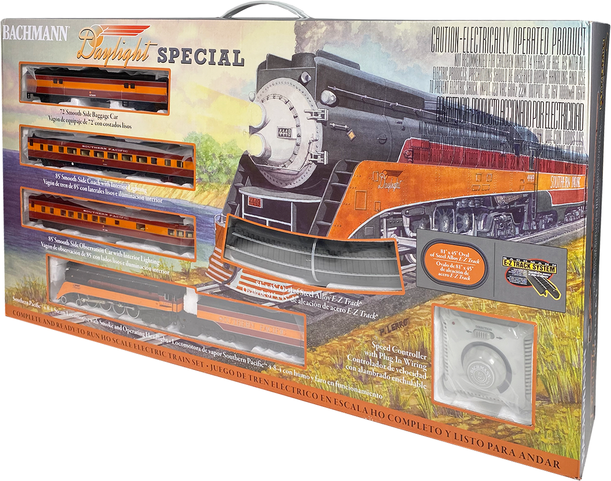 Bachmann Trains Daylight Special HO Scale Electric Train Set - Realistic Model Railroad for Collectors & Enthusiasts - Perfect for Home Layouts & Holiday Displays