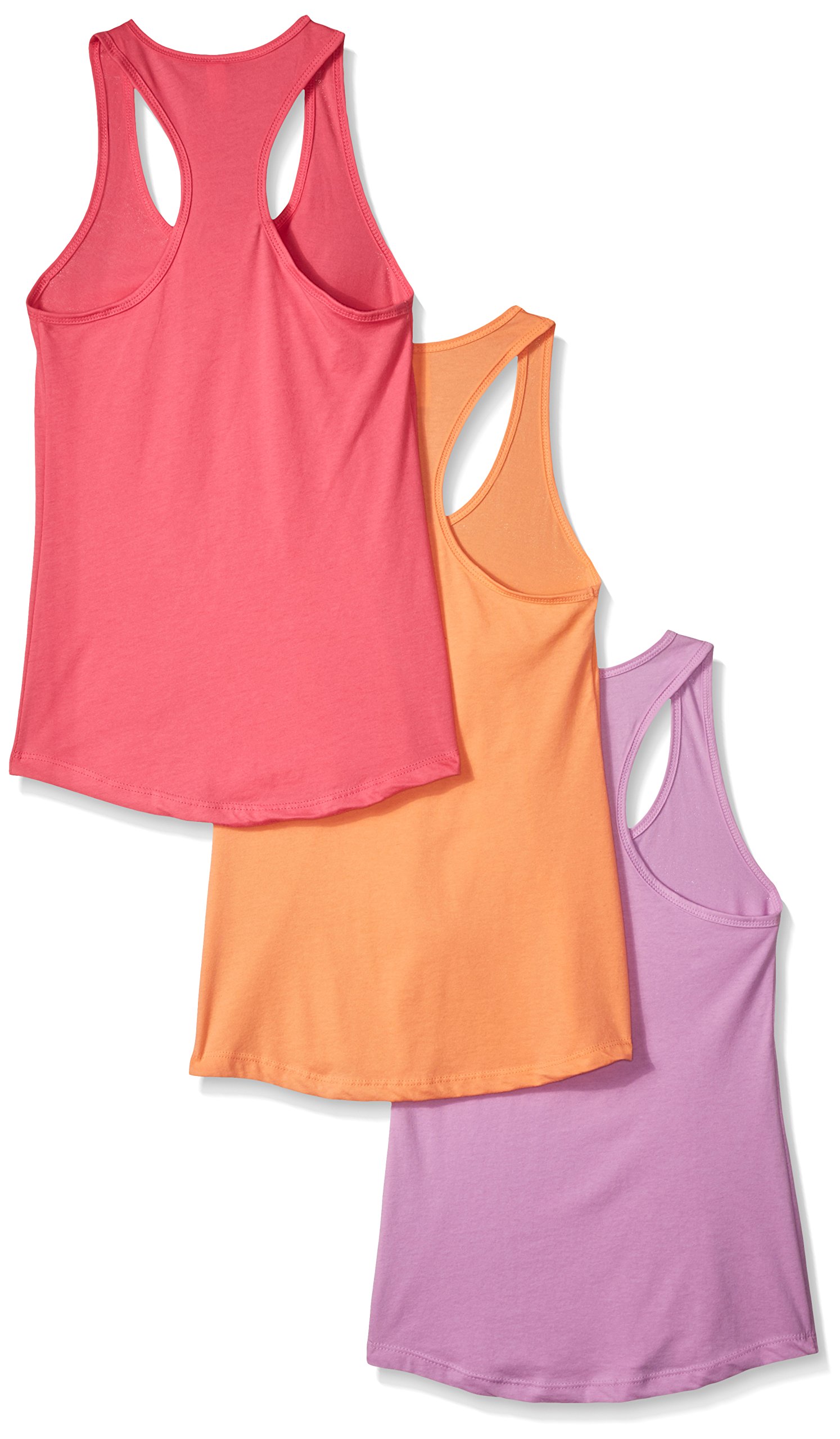 Clementine Apparel Women's Racerback Tank Tops - 3 Pack Workout Tops for Running, Gym & Yoga | Breathable Activewear for Fitness & Exercise