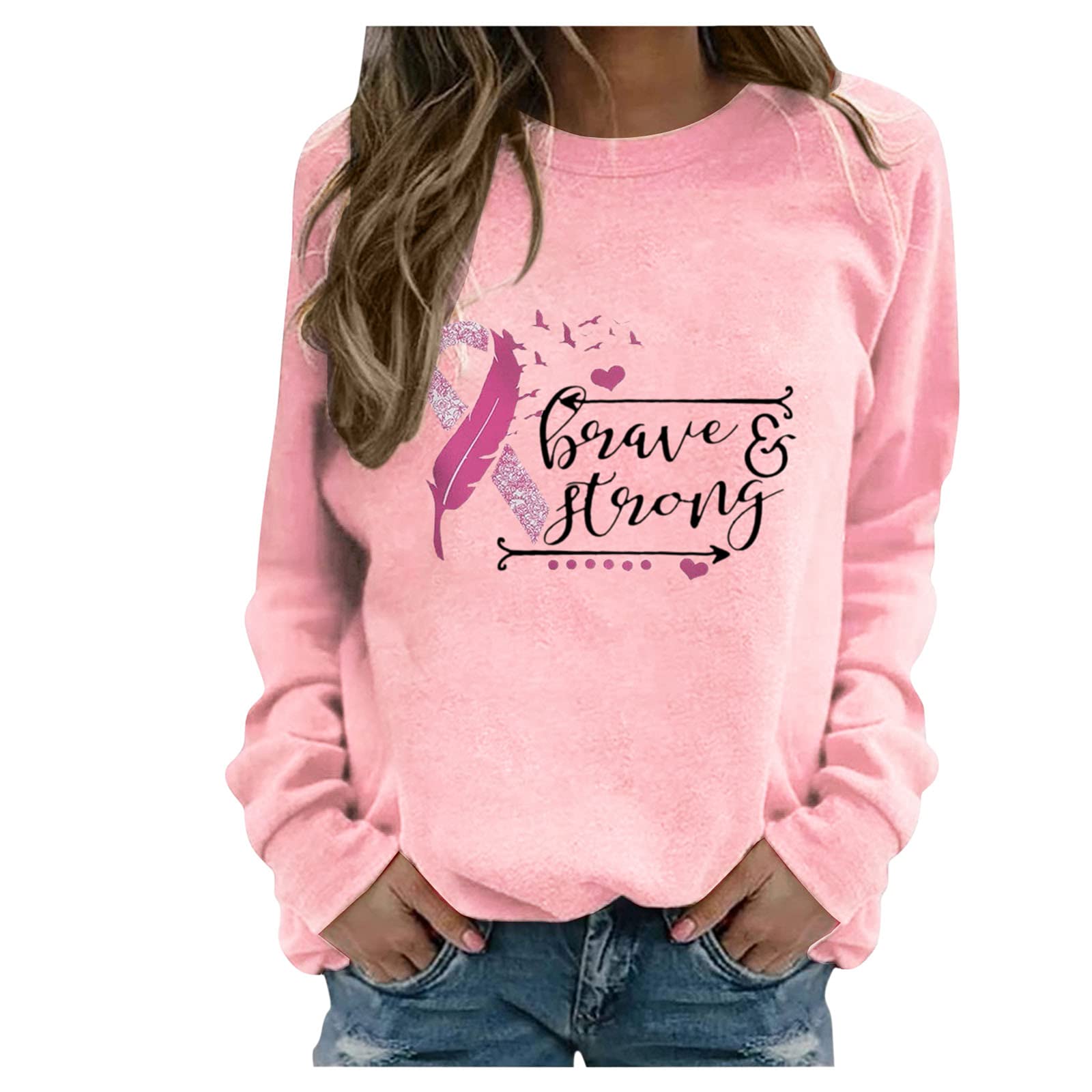 Trendy Women's Long Sleeve Crewneck Sweatshirt - My Wife Series Brea - Comfortable Casual Pullover for Fall & Winter Fashion, Gym, Lounge, and Everyday Wear