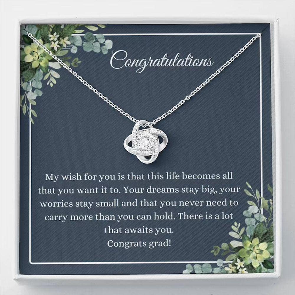 Best Friend Necklace - Graduation Gift for Her, Motivational Jewelry with Inspirational Message Card - Class of 2022 Senior Present - Premium Gift Box (Perfect for Graduation Parties, Friendship Day & Special Occasions)