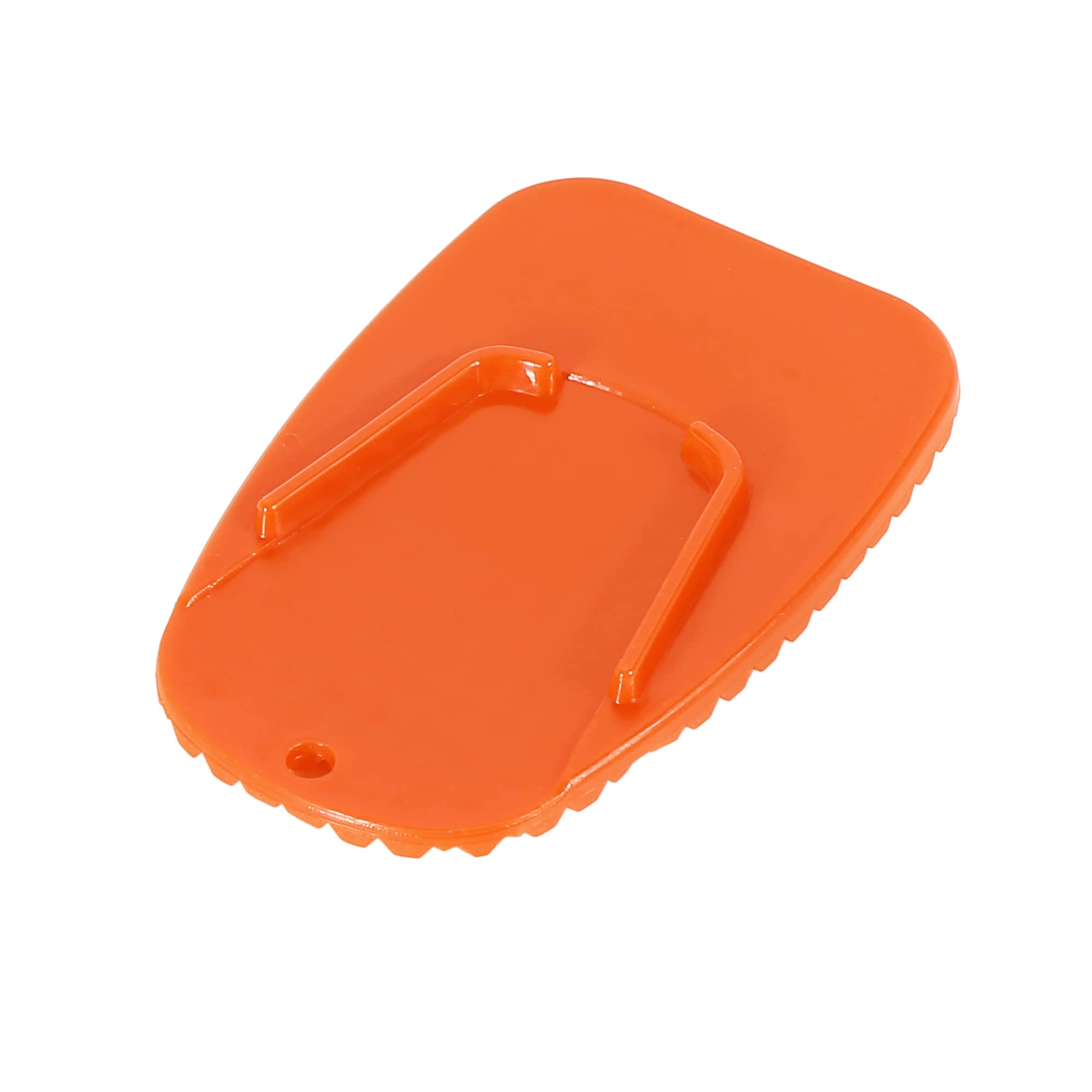 F FIERCE CYCLE Motorcycle Kickstand Pad - Heavy Duty Support Plate for Parking Stand, Side Stand Extension Pad (Orange) - Prevent Sinking on Soft Ground, Ideal for Dirt Bikes, Cruisers & Street Bikes
