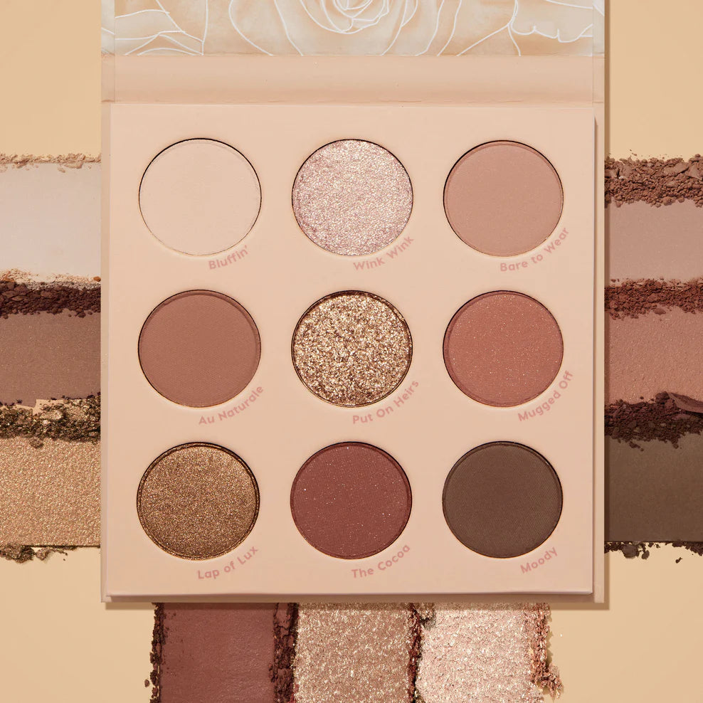 ColourPop Nude Mood Eyeshadow Palette - Neutral Matte & Shimmer Shades for Everyday Makeup Looks | Perfect for Daytime, Night Out & Special Occasions